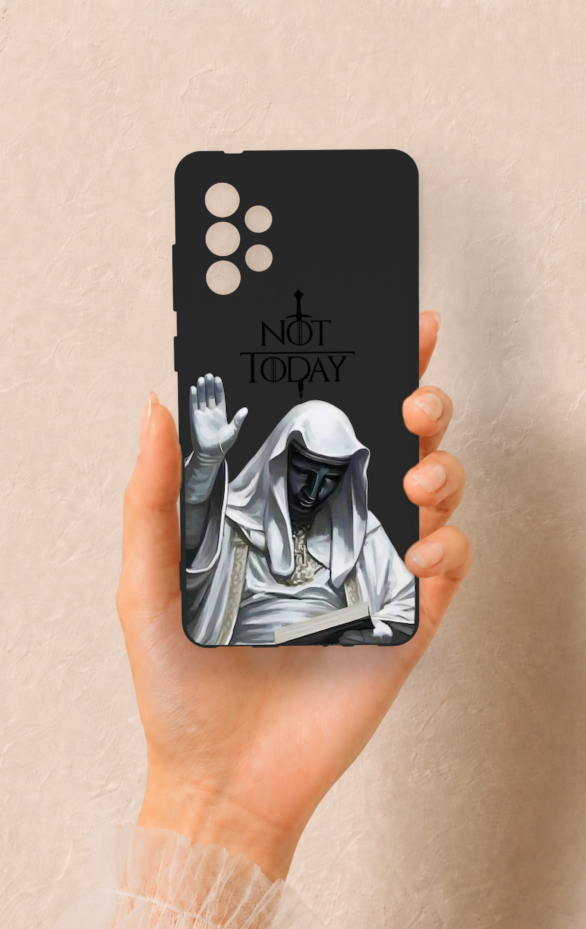 Samsung-A72 Uyumlu Not Today Desenli Silikon Kılıf