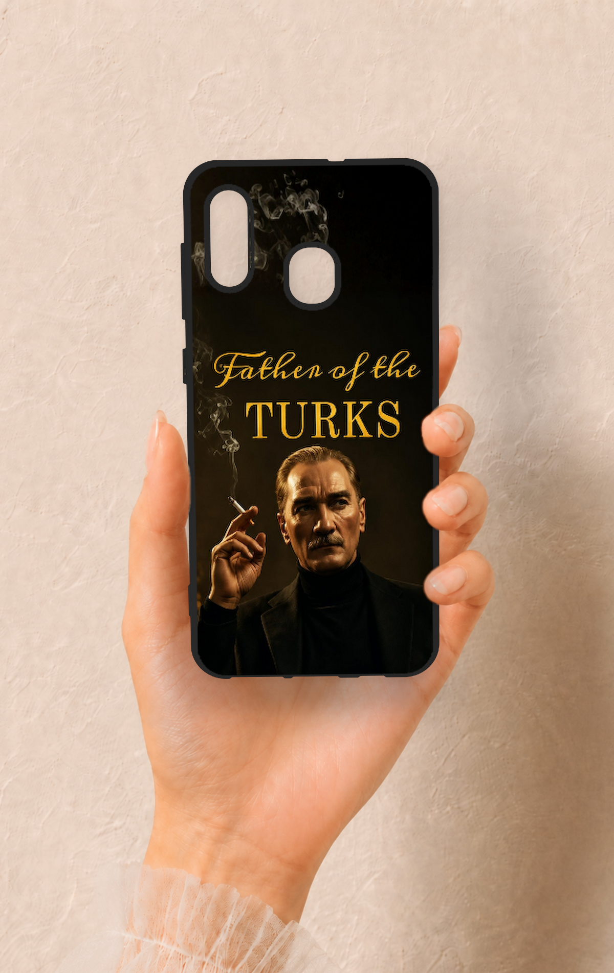 Samsung A20-A30 Uyumlu Father Of The Turks Desenli Silikon Kılıf