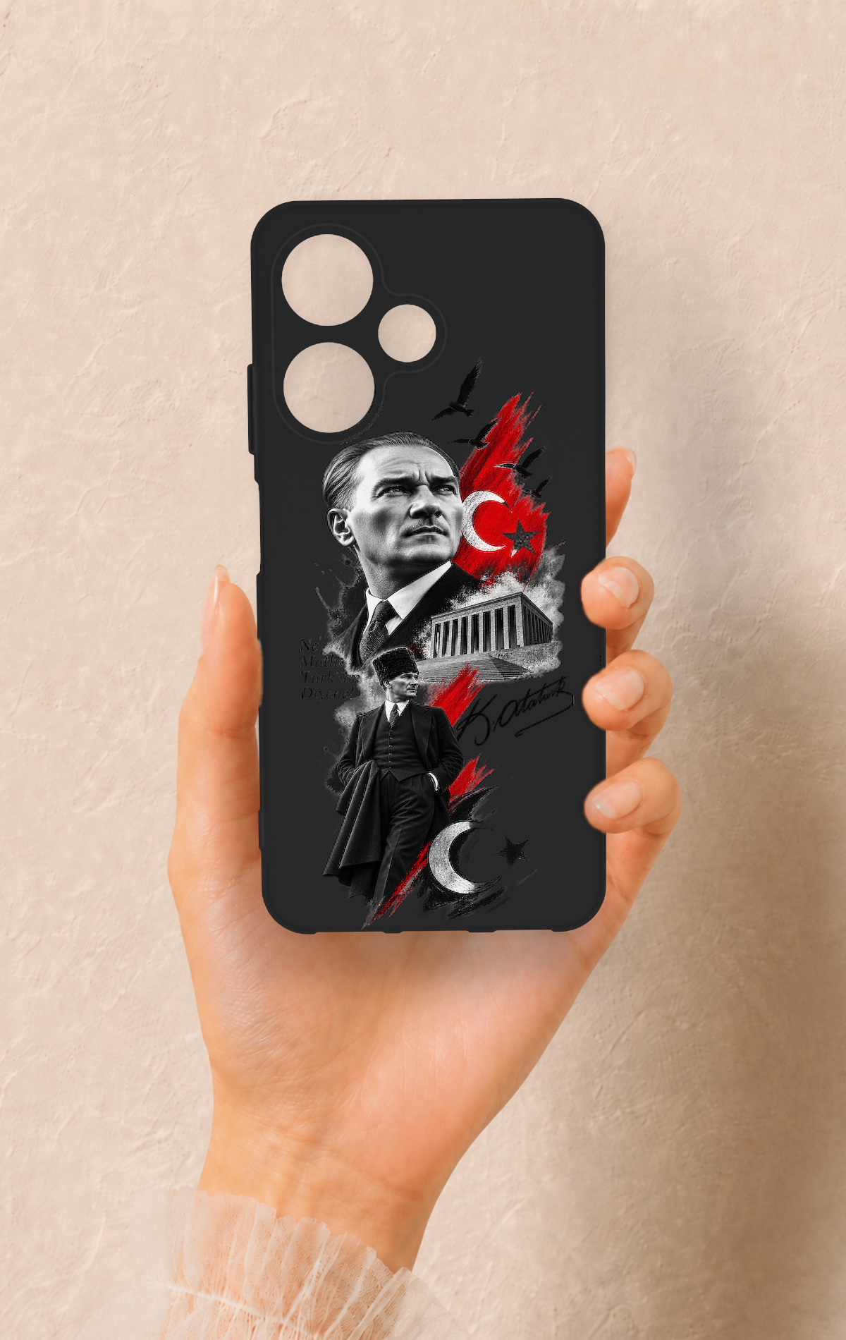 İnfinix Hot 30i Uyumlu Atatürk Anıtkabir Desenli Silikon Kılıf
