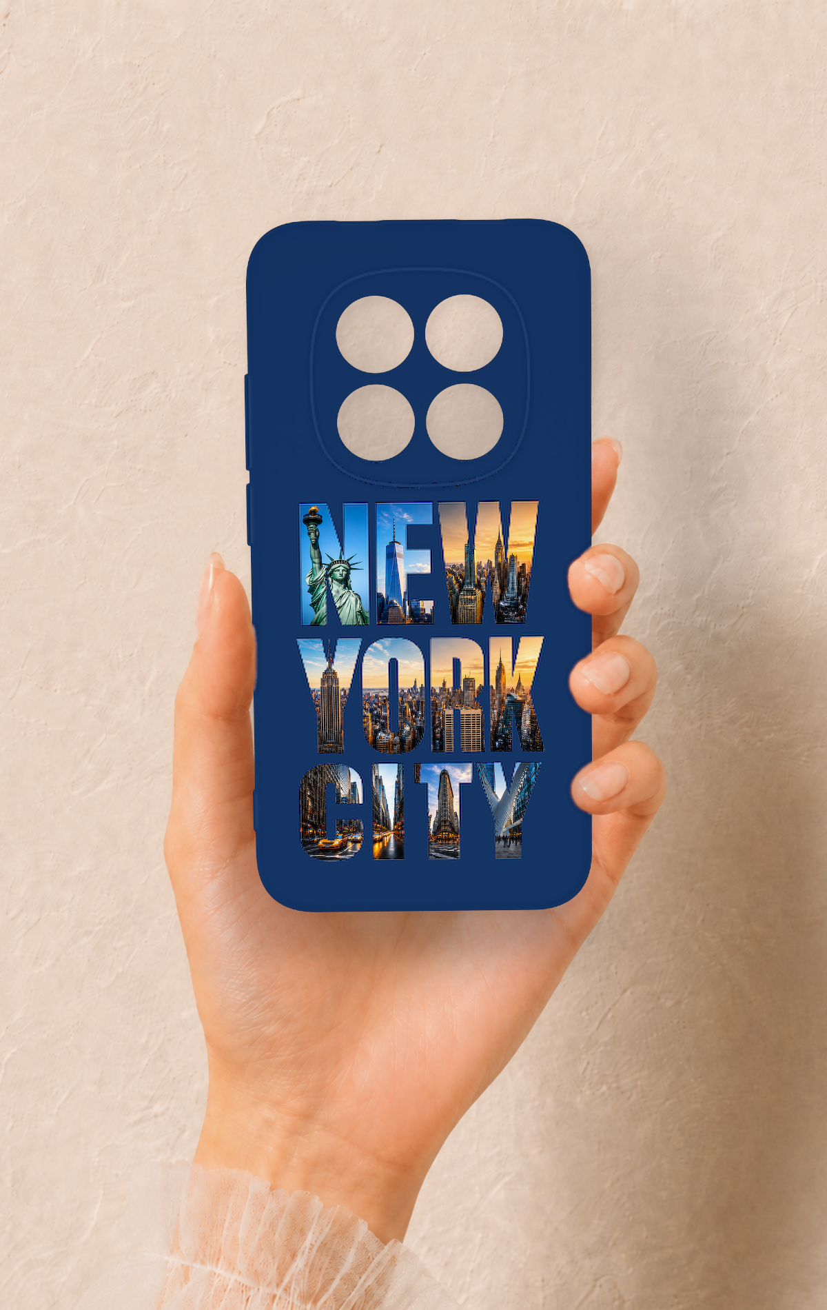 Redmi Note 15 Pro 5G Uyumlu New York City Desenli Silikon Kılıf