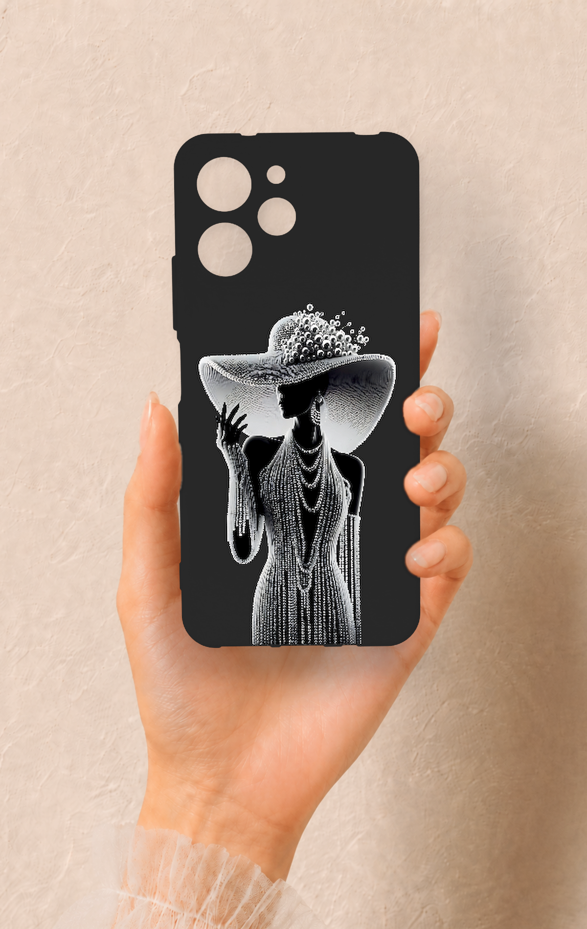 Redmi 12 Uyumlu Lady Desenli Silikon Kılıf