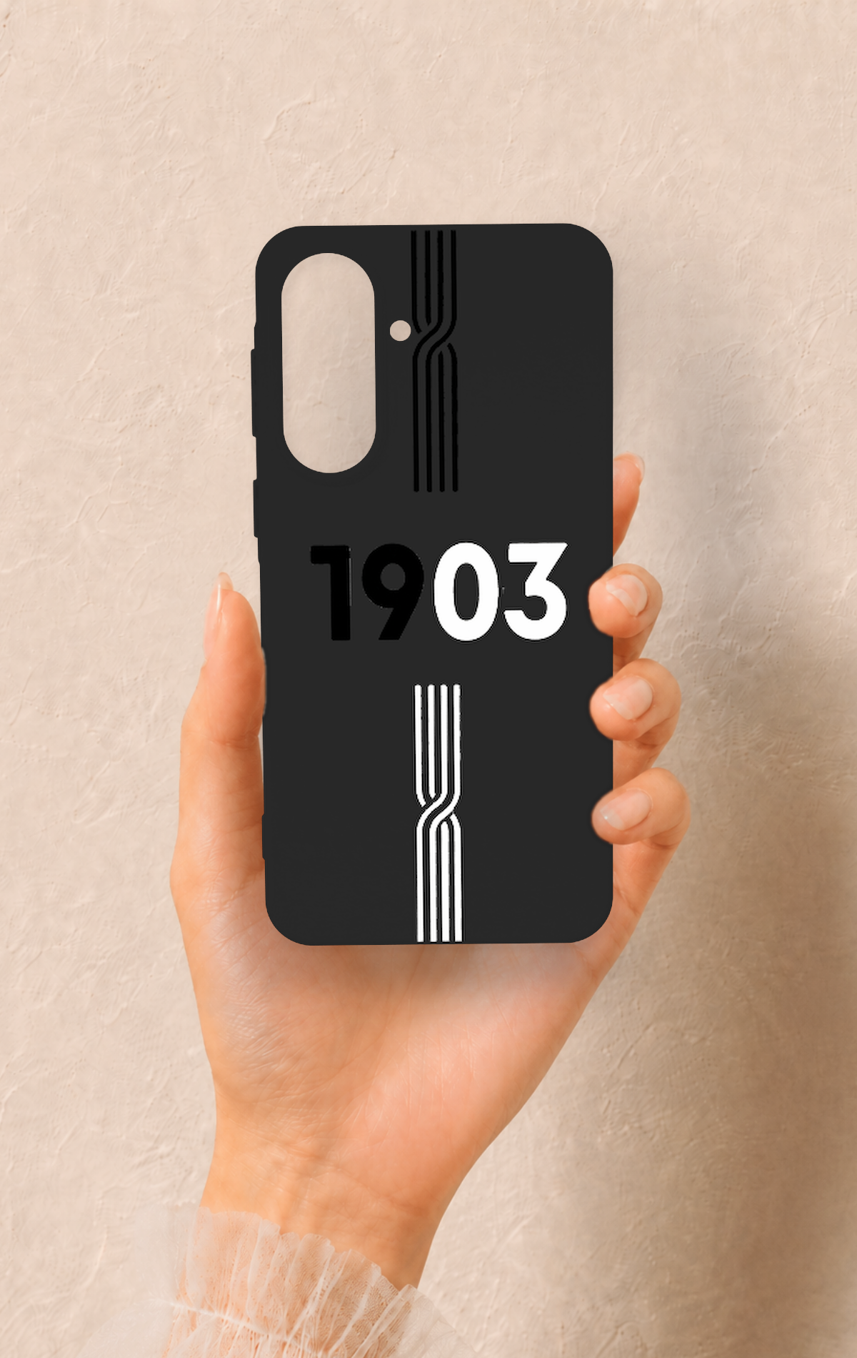 Samsung A57 Uyumlu 1903 Kemer Desenli Silikon Kılıf