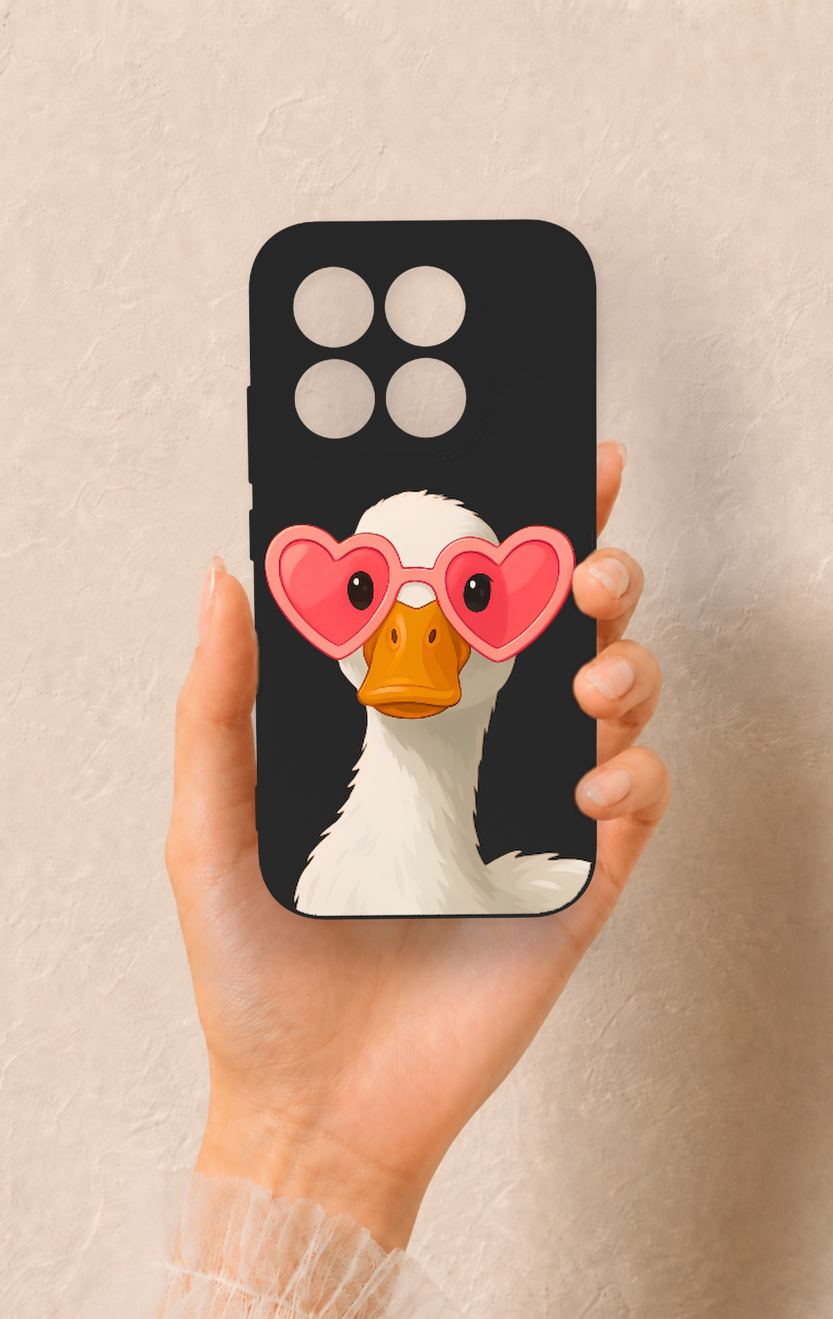 Xiaomi Mi 17 5G Uyumlu Aşık Ördek Desenli Silikon Kılıf