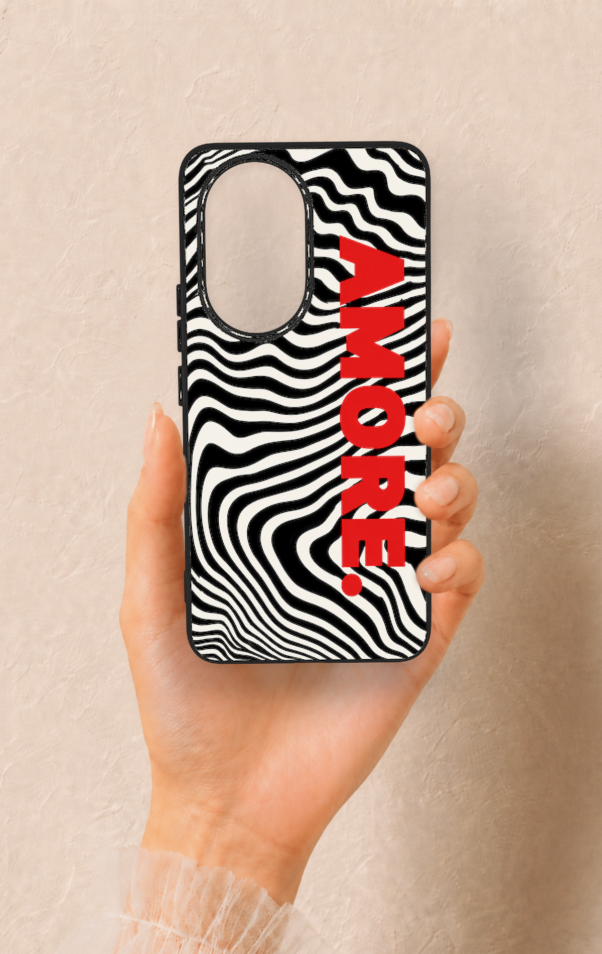 Honor 200 5G Uyumlu Zebra Amore Desenli Silikon Kılıf