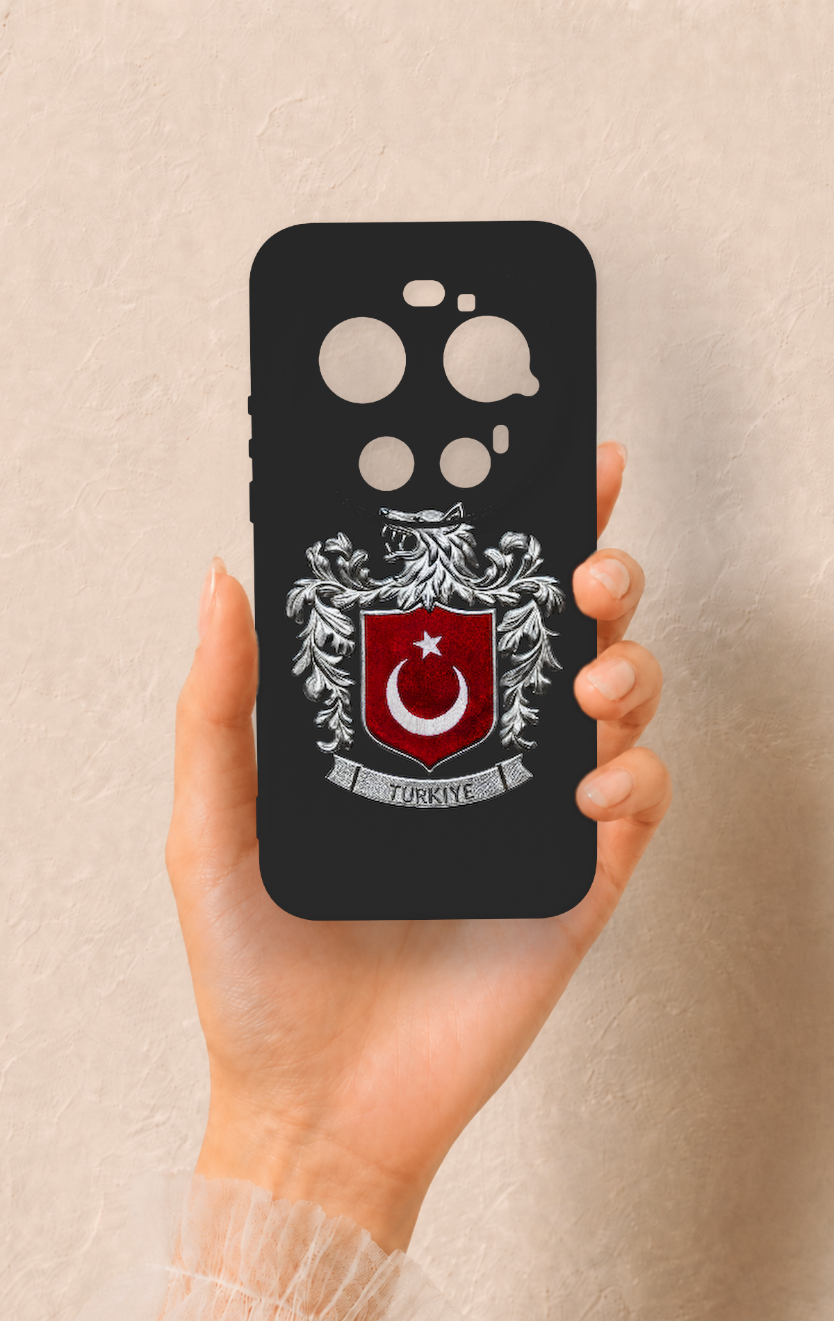 Xiaomi Mi 17 Ultra Uyumlu Türk Arma Desenli Silikon Kılıf