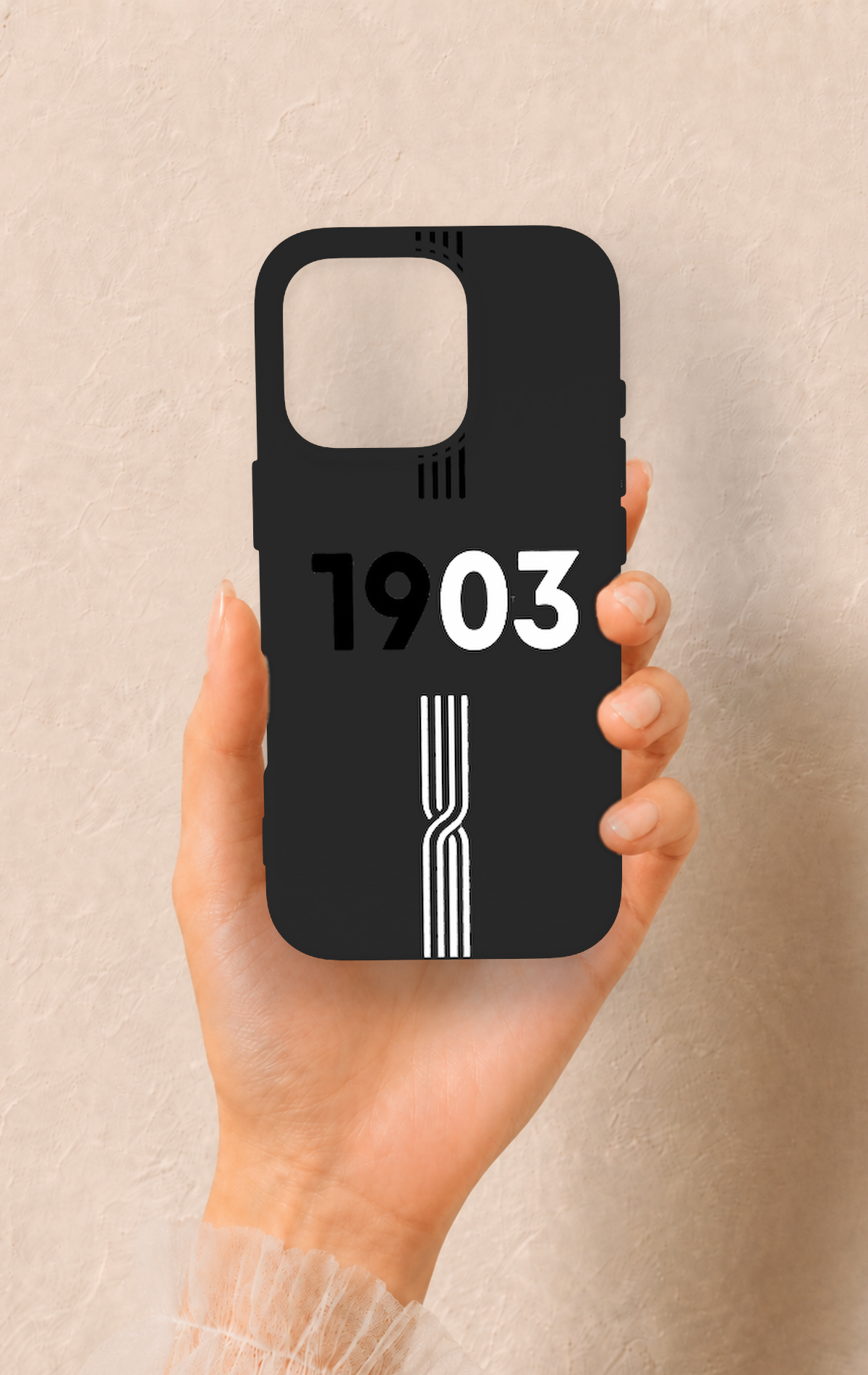 iPhone 16 Pro Uyumlu 1903 Kemer Desenli Silikon Kılıf