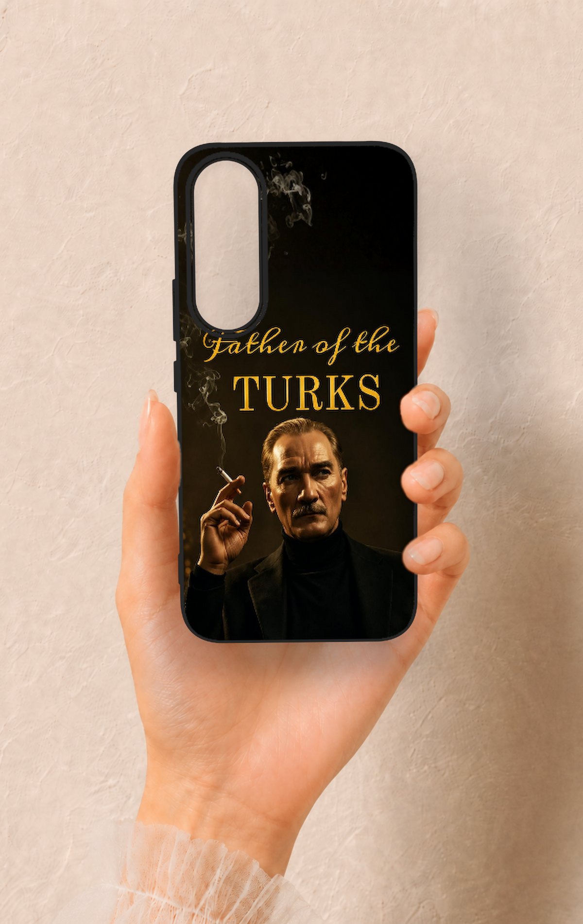 Vivo V70 FE 5G Uyumlu Father Of The Turks Desenli Silikon Kılıf