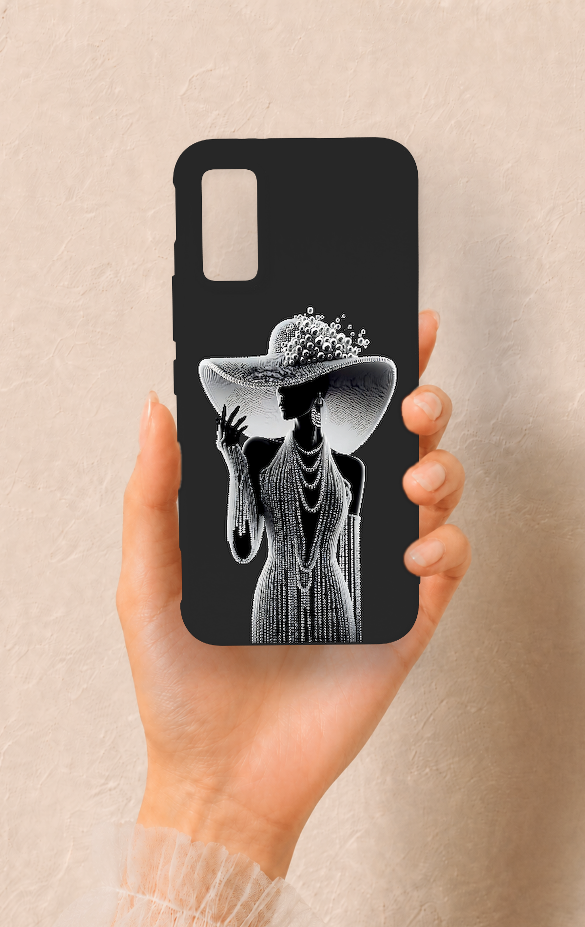 İnfinix Gt 30 Pro Uyumlu Lady Desenli Silikon Kılıf