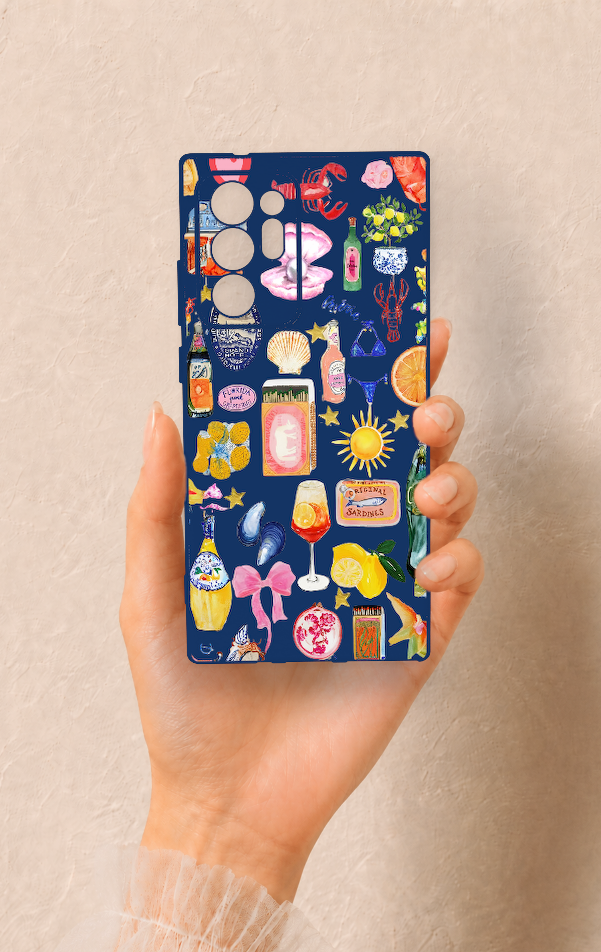 Samsung Note 20 Ultra Uyumlu Summer Desenli Silikon Kılıf