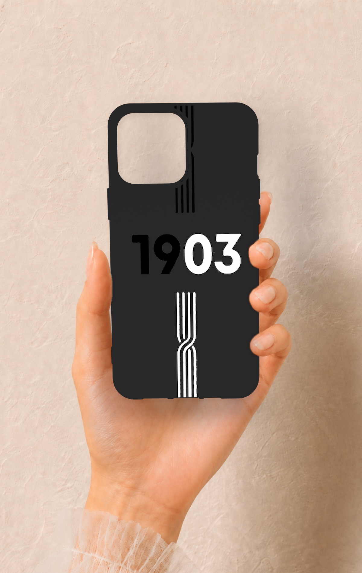 iPhone 13 Pro Max Uyumlu 1903 Kemer Desenli Silikon Kılıf