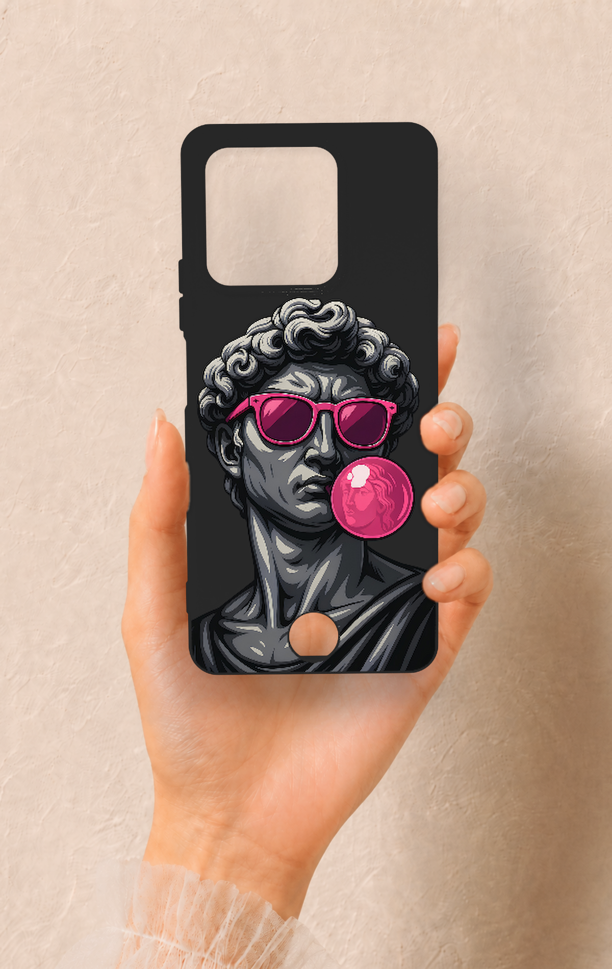 Reeder S71 Uyumlu Pop David Desenli Silikon Kılıf