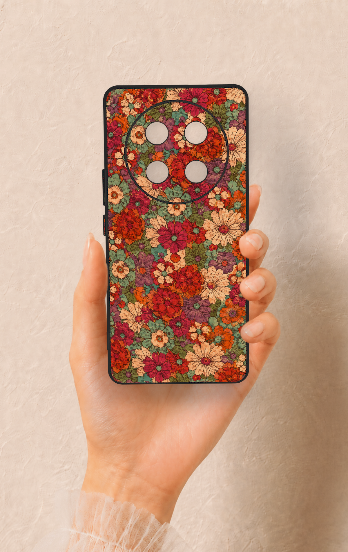 Honor Magic 7 Lite 5G Uyumlu Pastel Çiçek Bahçesi Desenli Silikon Kılıf
