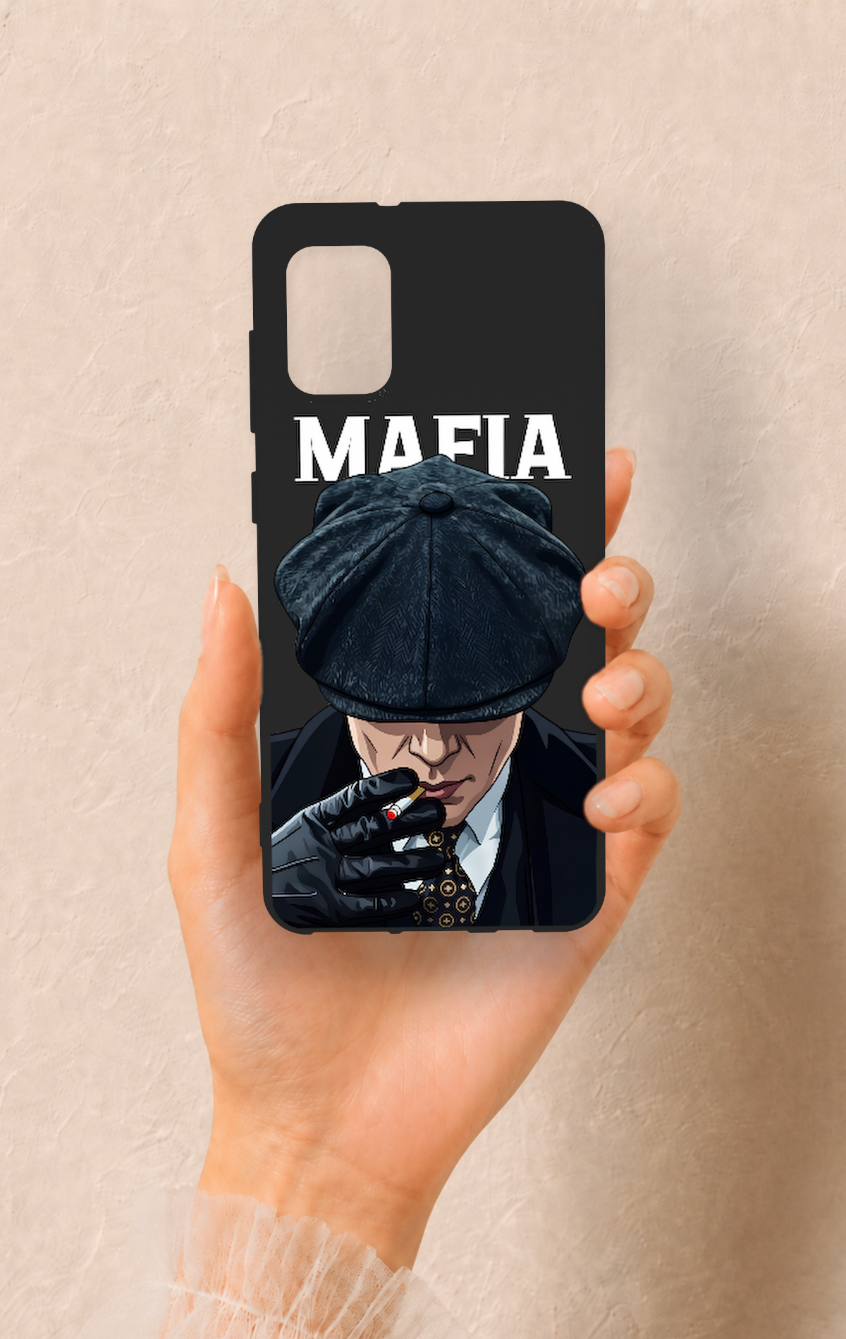 Samsung A31 Uyumlu MAFIA Desenli Silikon Kılıf