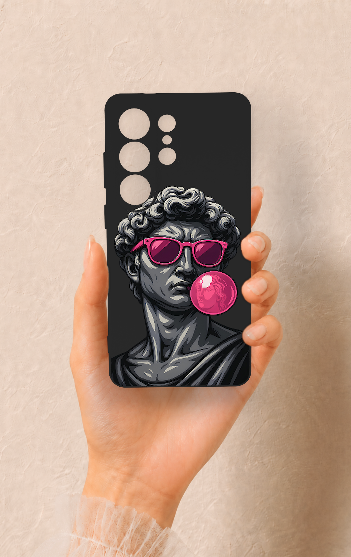 Samsung S26 Ultra Uyumlu Pop David Desenli Silikon Kılıf