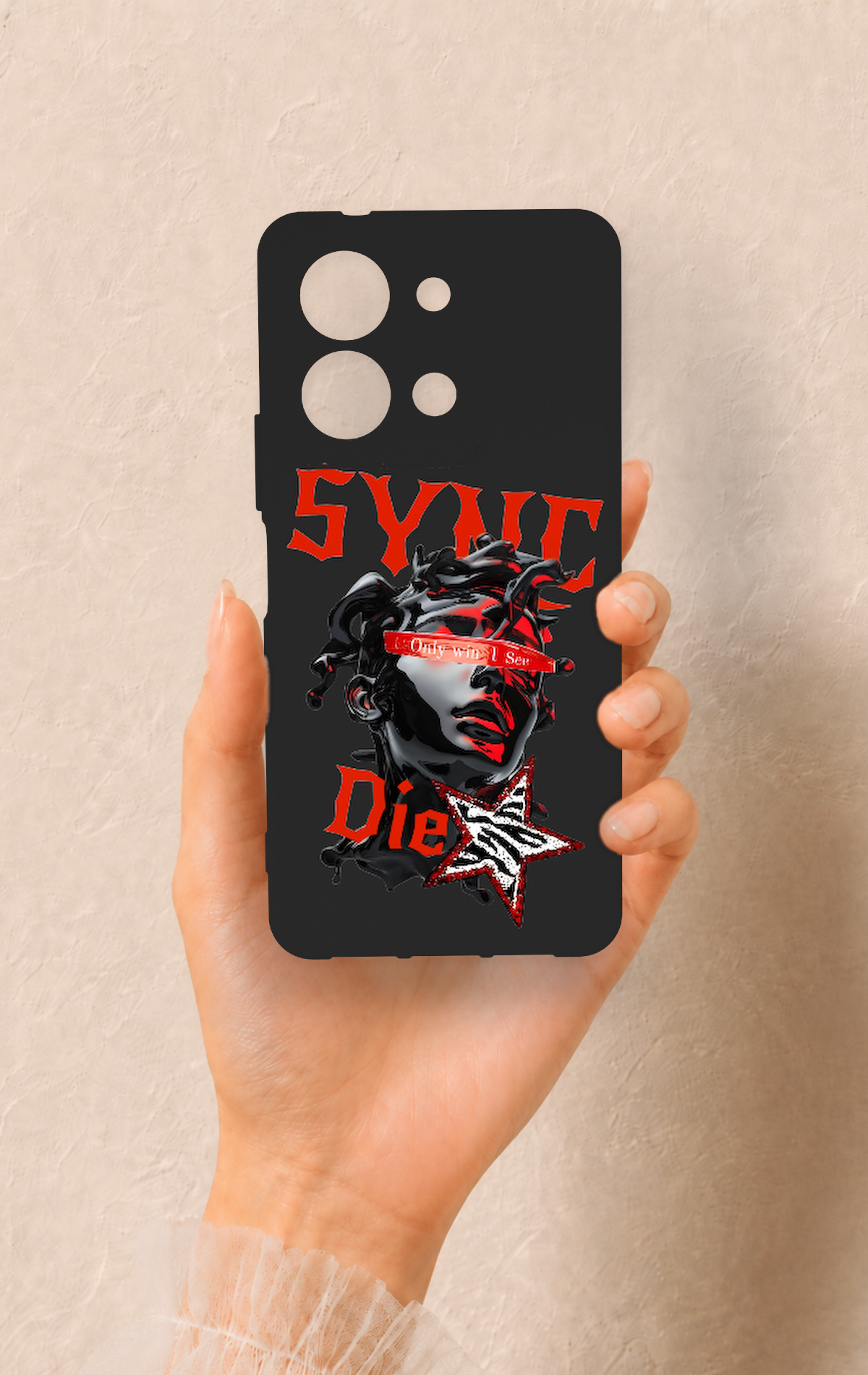 Vivo Y36 Uyumlu Sync Die Desenli Silikon Kılıf