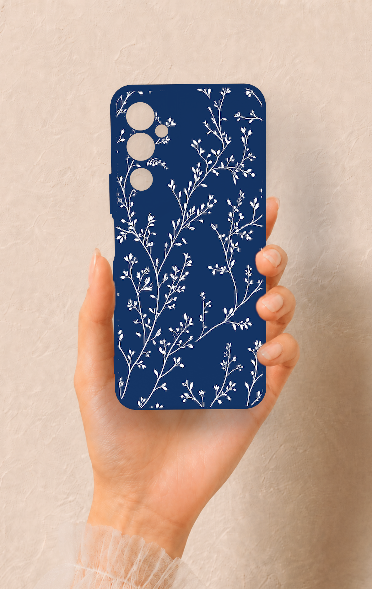 Tecno Pova Neo 2 Uyumlu İnce Yaprak Dalı Desenli Silikon Kılıf