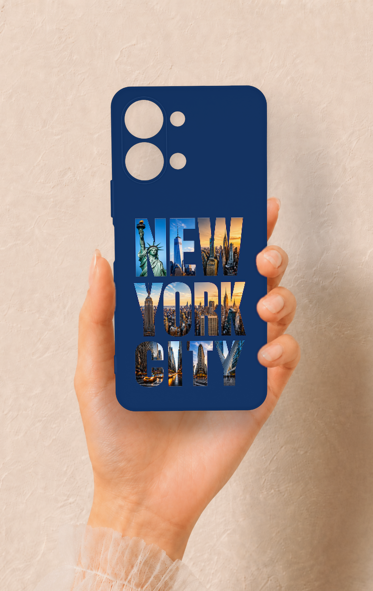 Vivo Y05 4G Uyumlu New York City Desenli Silikon Kılıf