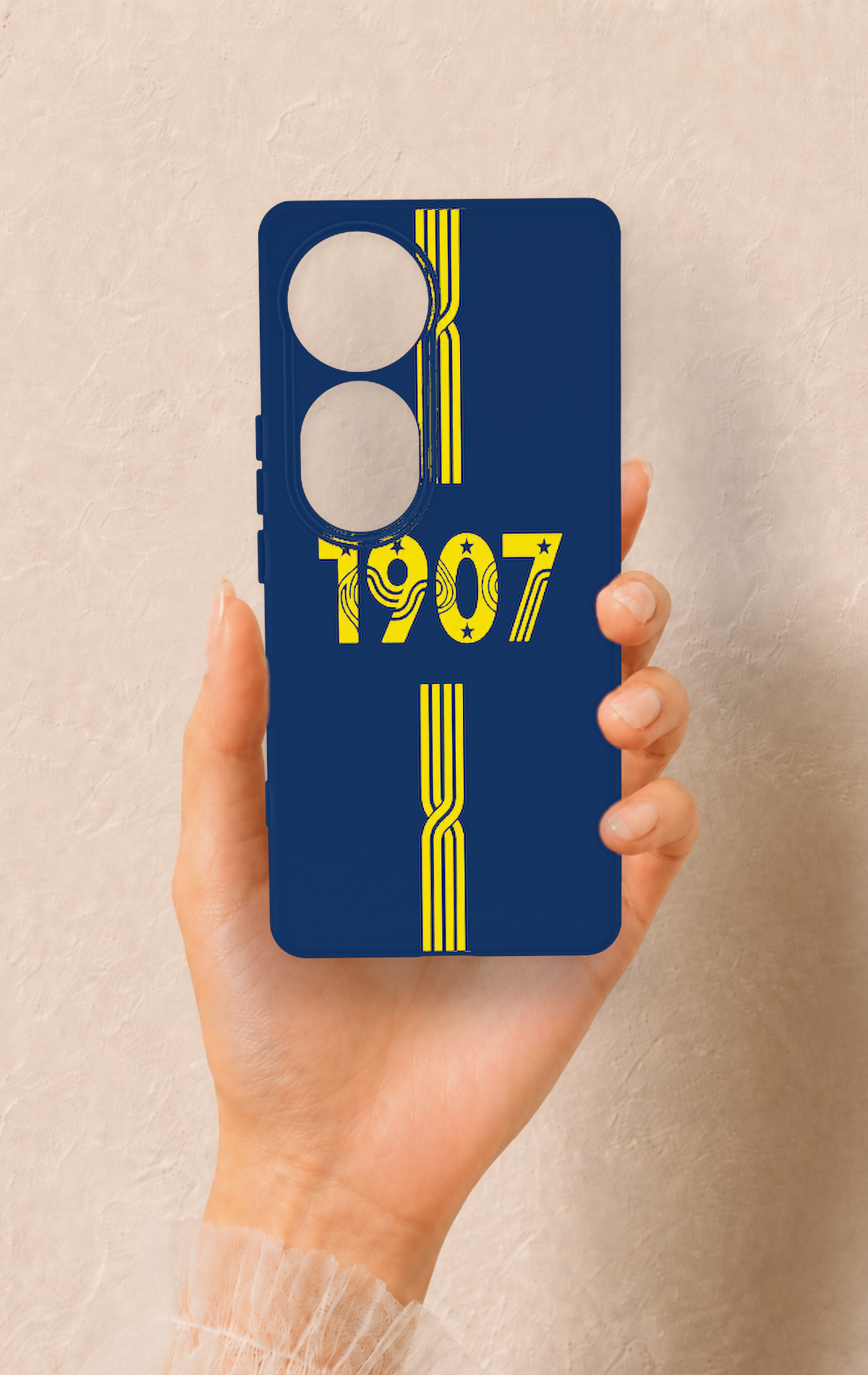 Vivo V40 Uyumlu 1907 Kemer Desenli Silikon Kılıf