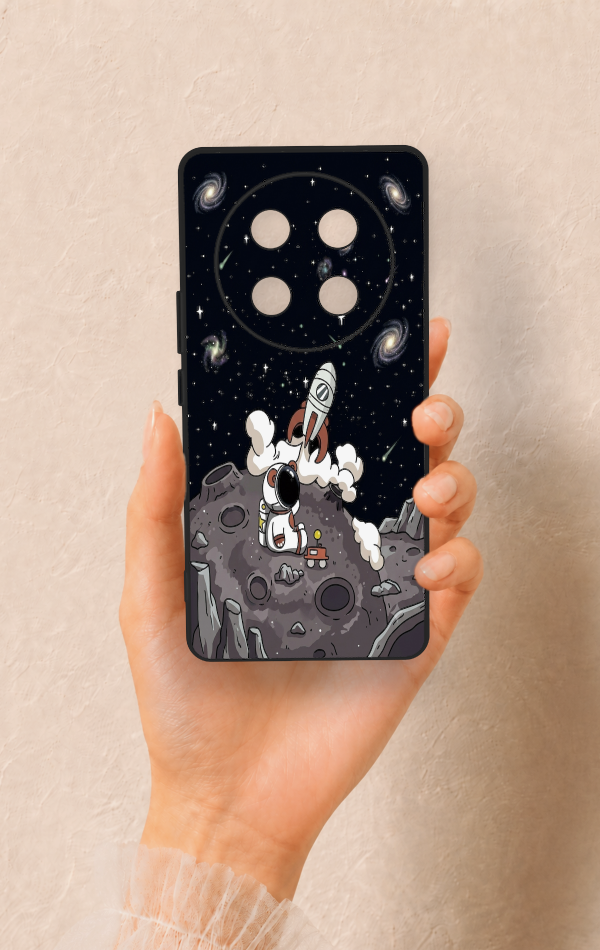 Honor Magic 7 Lite 5G Uyumlu Uzay Astronot Desenli Silikon Kılıf