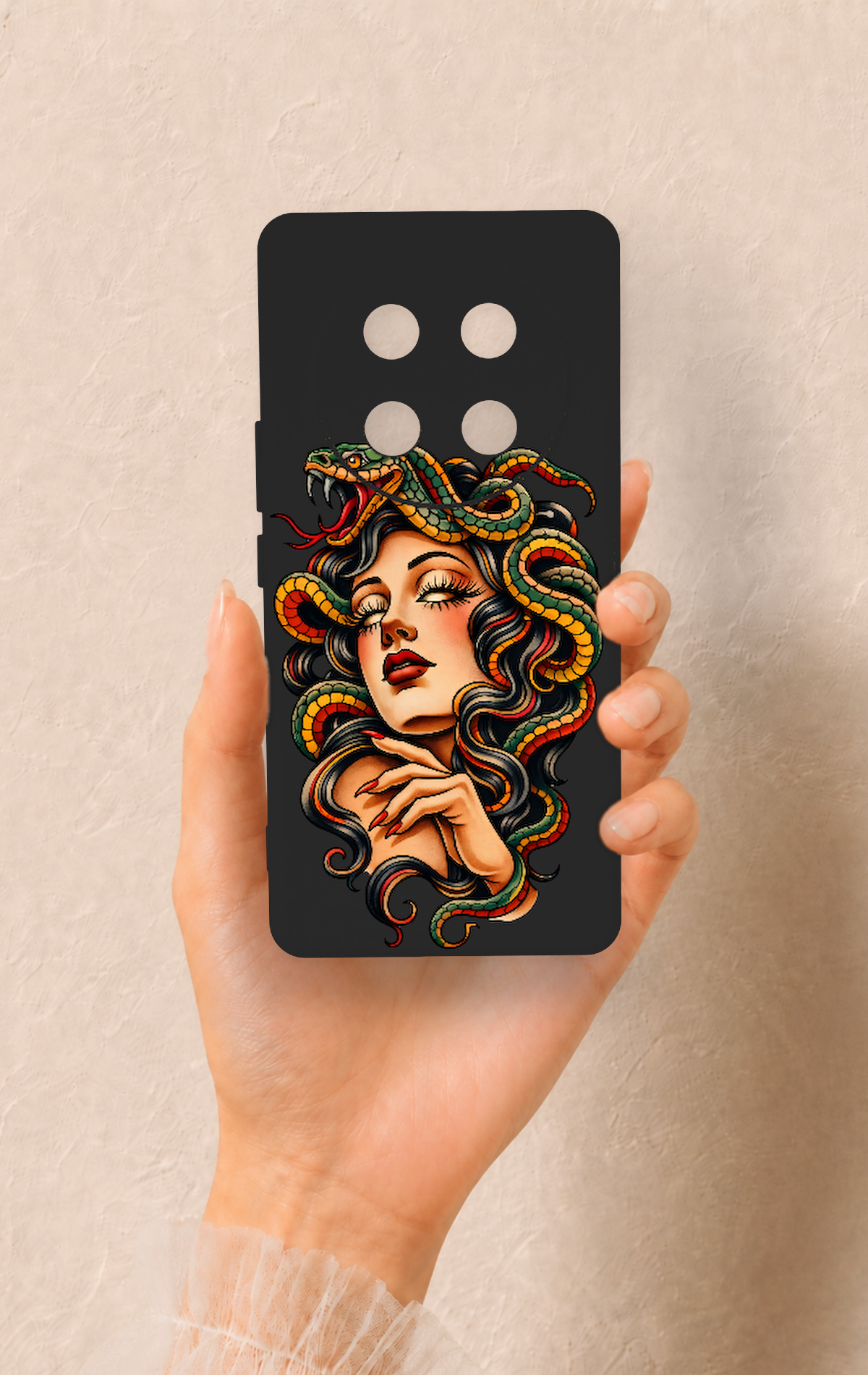 Honor Magic 7 Lite 5G Uyumlu Medusa Desenli Silikon Kılıf