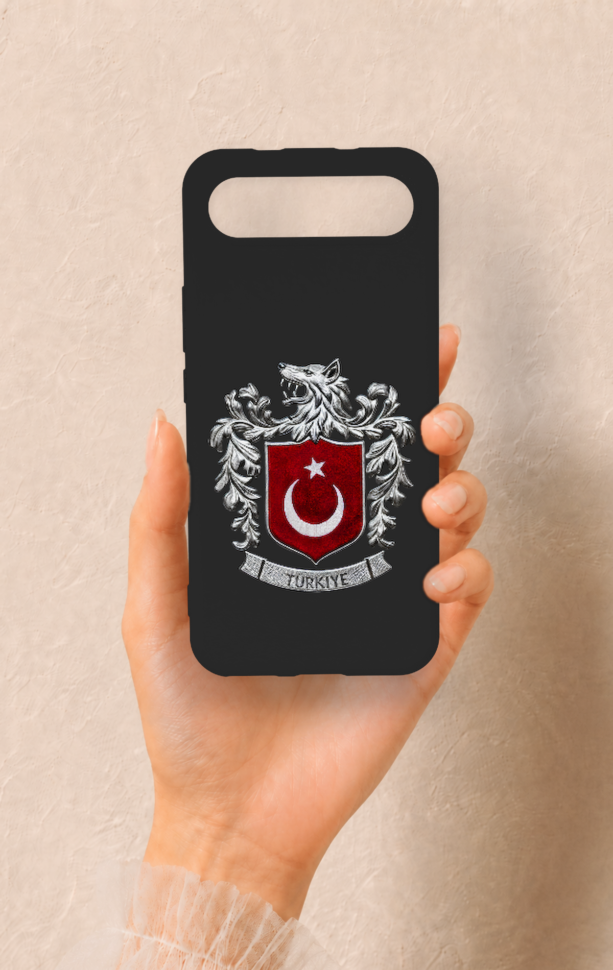Tecno Spark Slim Uyumlu Türk Arma Desenli Silikon Kılıf