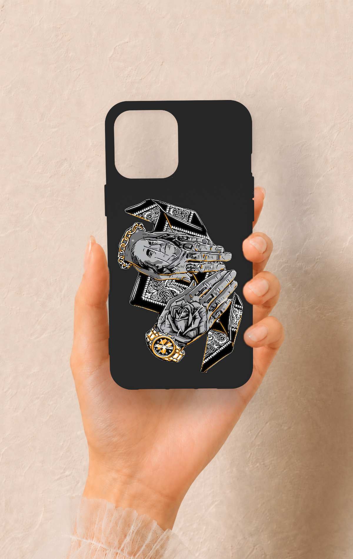 iPhone 12 Pro Max Uyumlu Self Made Desenli Silikon Kılıf