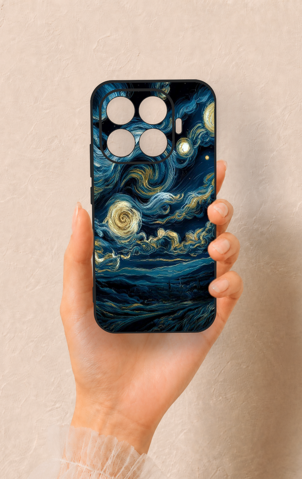 Xiaomi Mi 17T 5G Uyumlu Yıldızlı Gece Desenli Silikon Kılıf