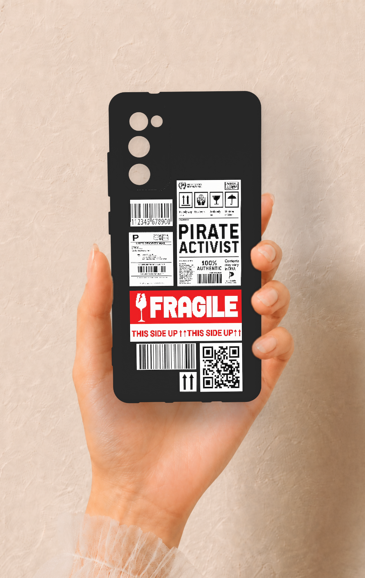 Samsung S20Fe Uyumlu Fragile Desenli Silikon Kılıf