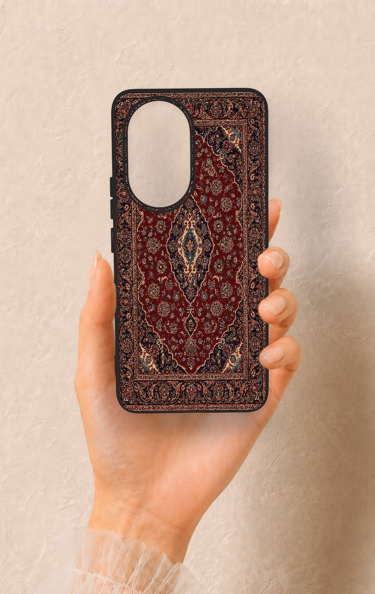 Honor 200 5G Uyumlu Acem Halı Desenli Silikon Kılıf