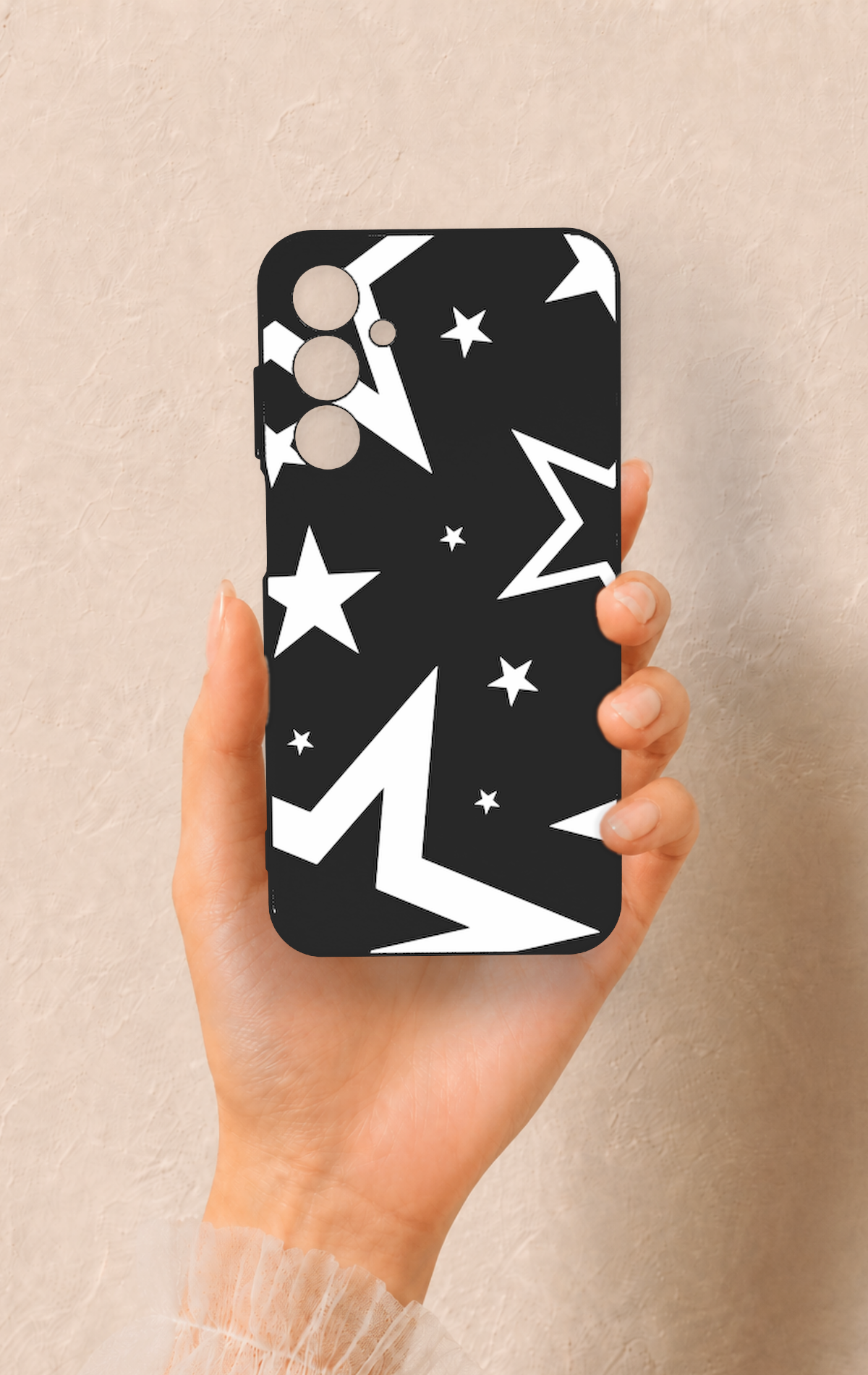 Samsung A25 Uyumlu Siyah Mega Star Desenli Silikon Kılıf