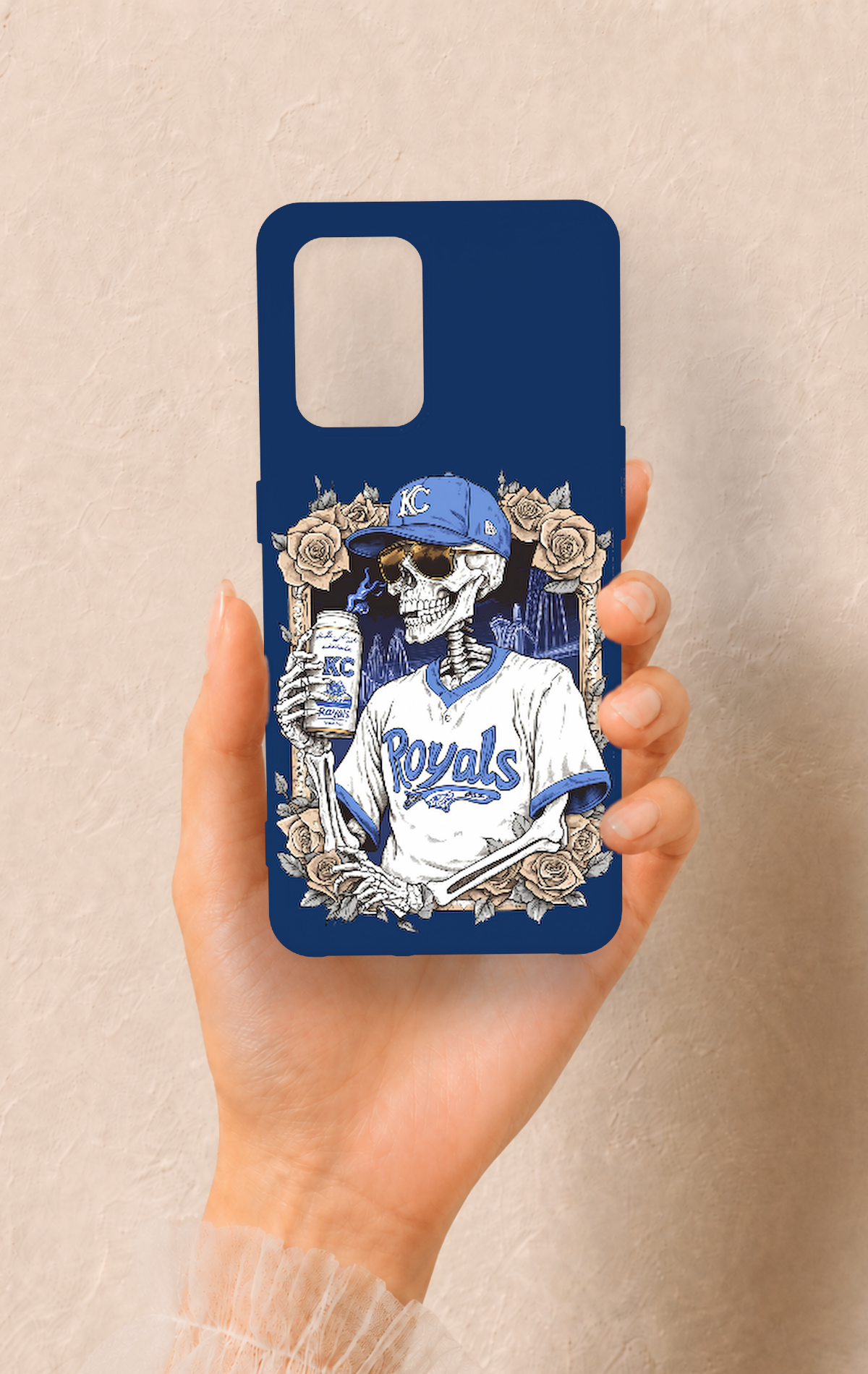 Oppo-A74 Uyumlu Royals Desenli Silikon Kılıf