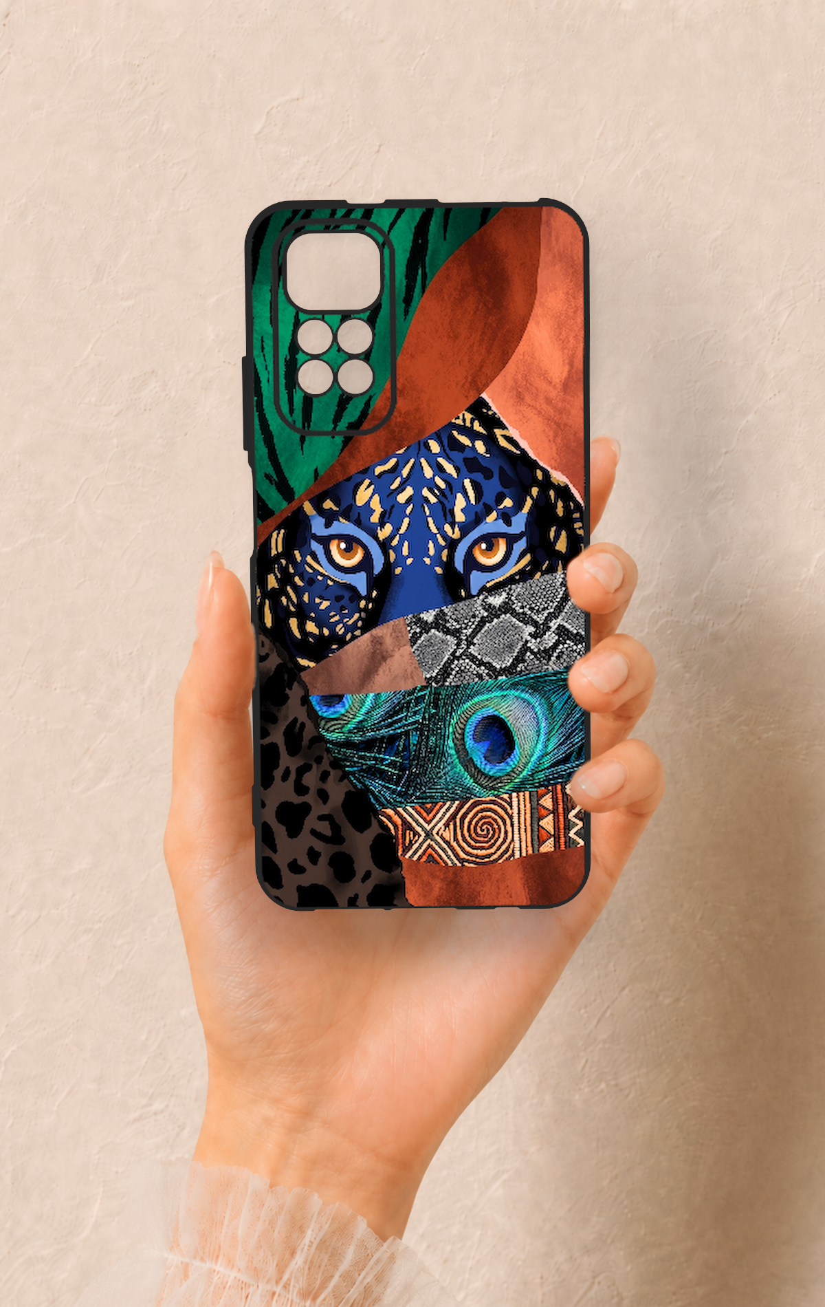 Redmi Note 11S Uyumlu Amazon Kaplan Desenli Silikon Kılıf