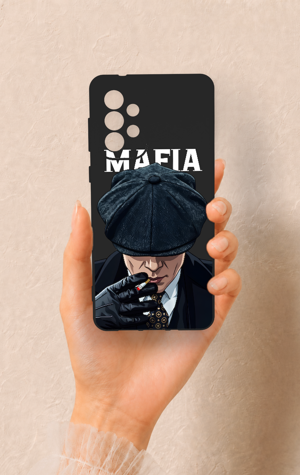 Samsung-A73 Uyumlu MAFIA Desenli Silikon Kılıf