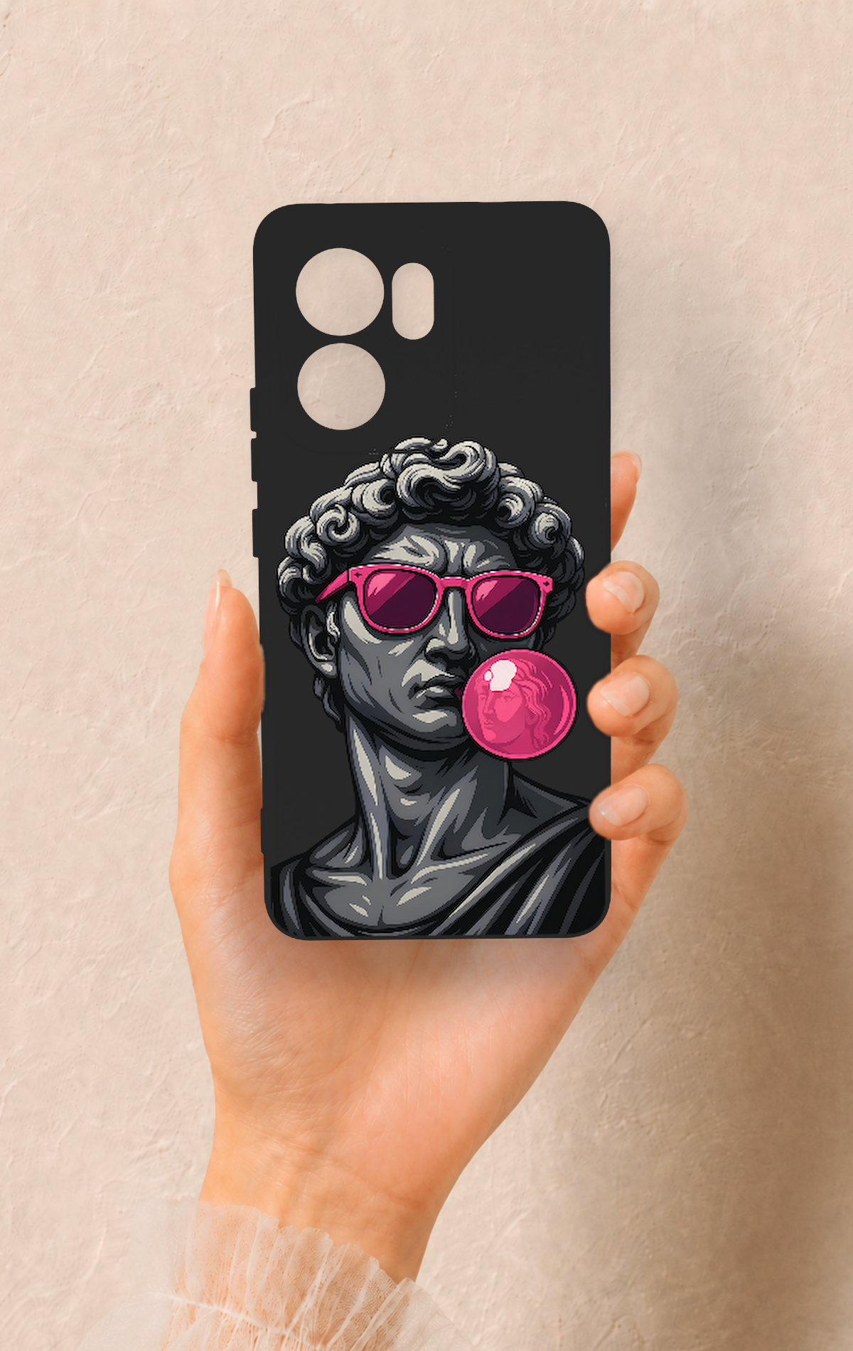 Oppo Reno 13F Uyumlu Pop David Desenli Silikon Kılıf