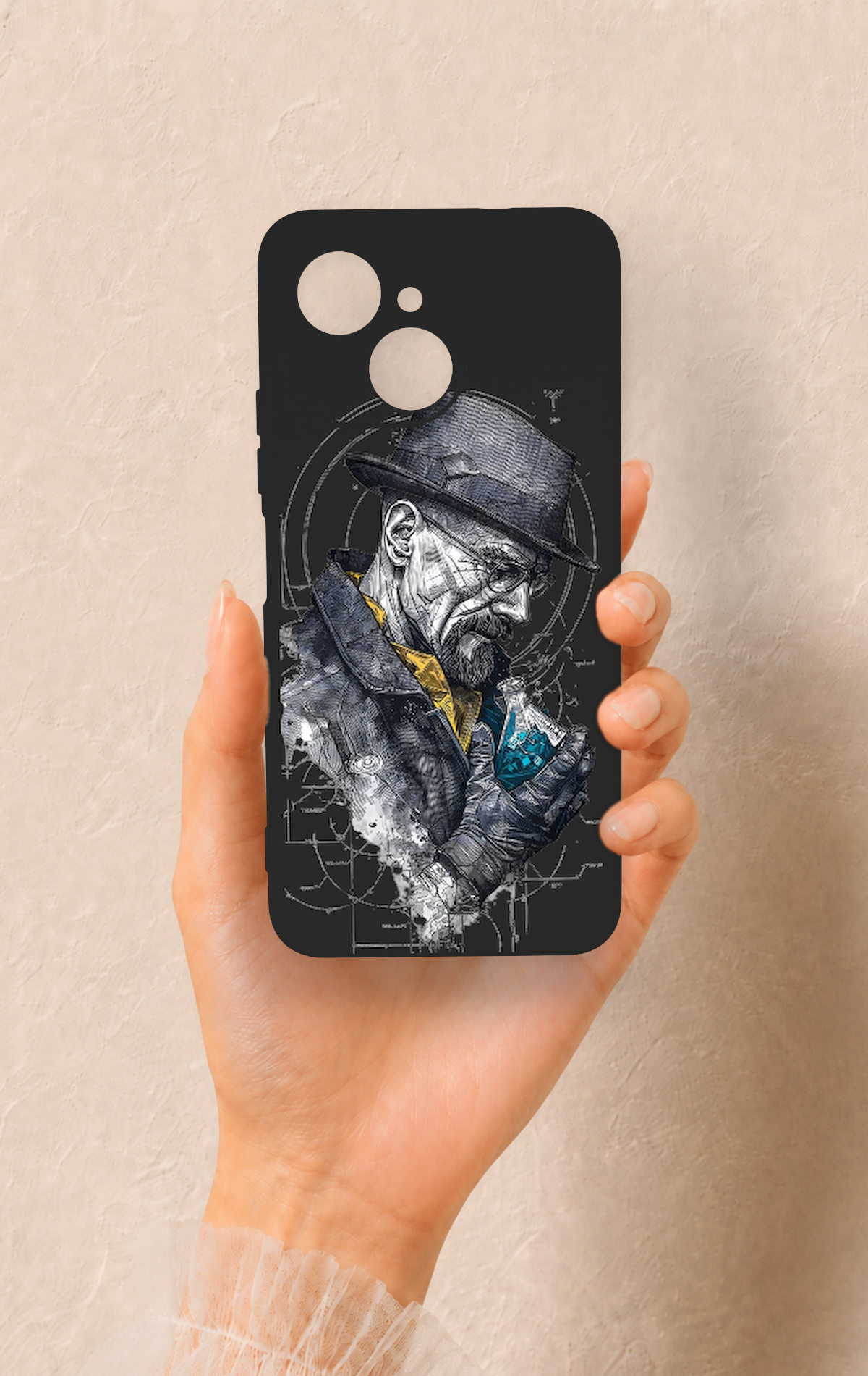 Tecno Spark 40C Uyumlu Walter White Desenli Silikon Kılıf