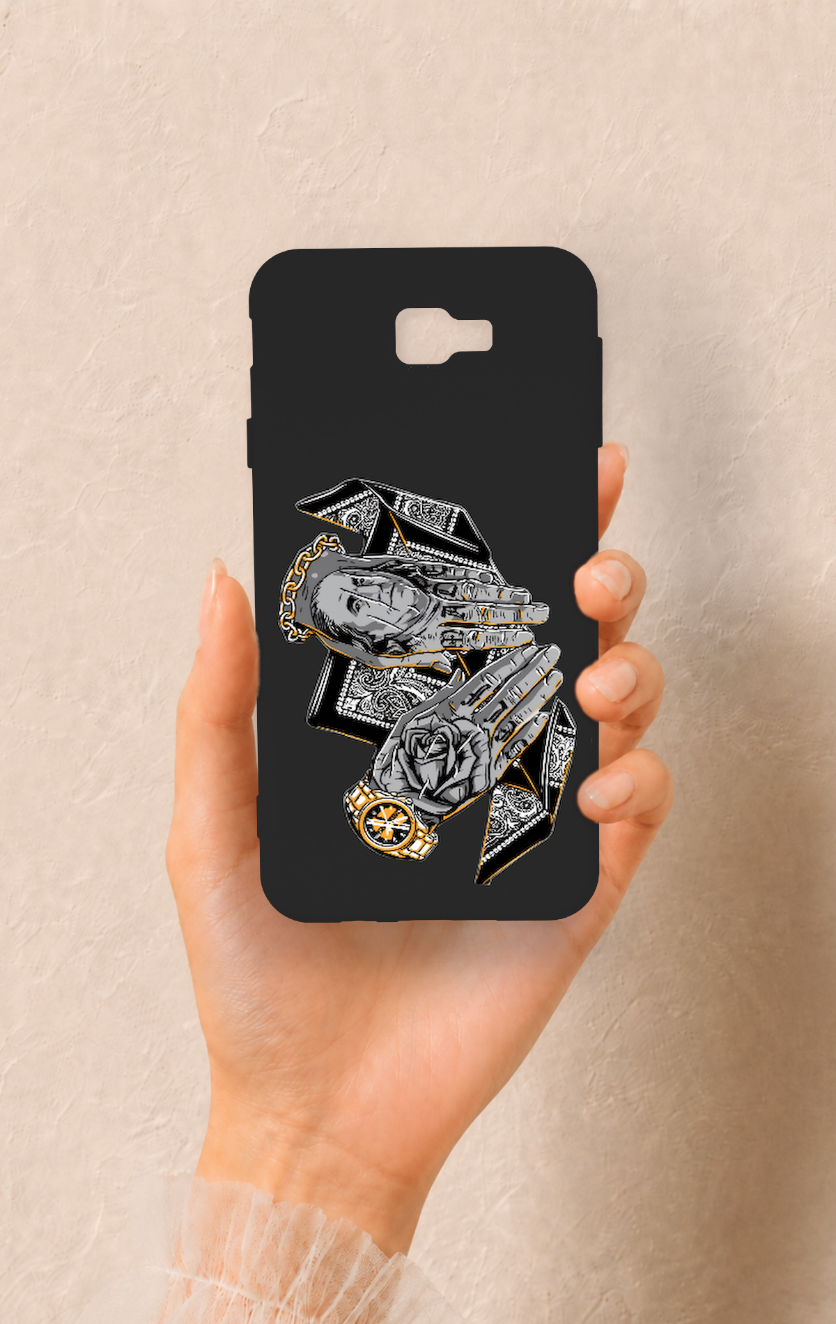 Samsung J7 Prime Uyumlu Self Made Desenli Silikon Kılıf