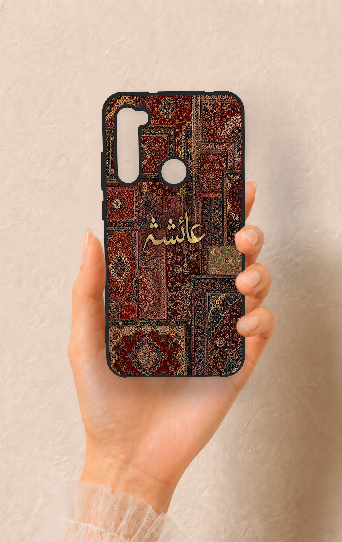 Redmi Note 8 Uyumlu Vintage Halı Desenli Silikon Kılıf