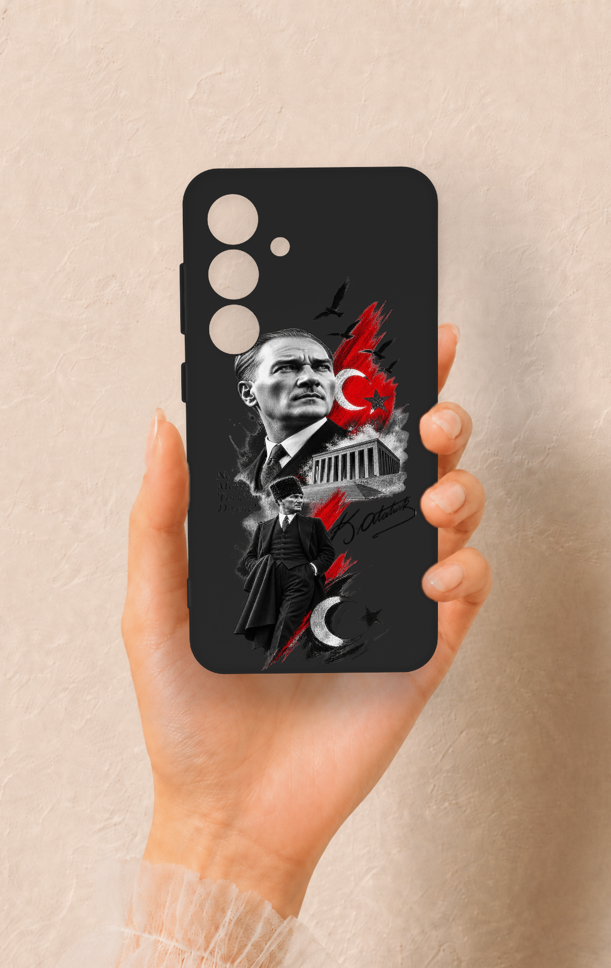 Samsung S24 Uyumlu Atatürk Anıtkabir Desenli Silikon Kılıf