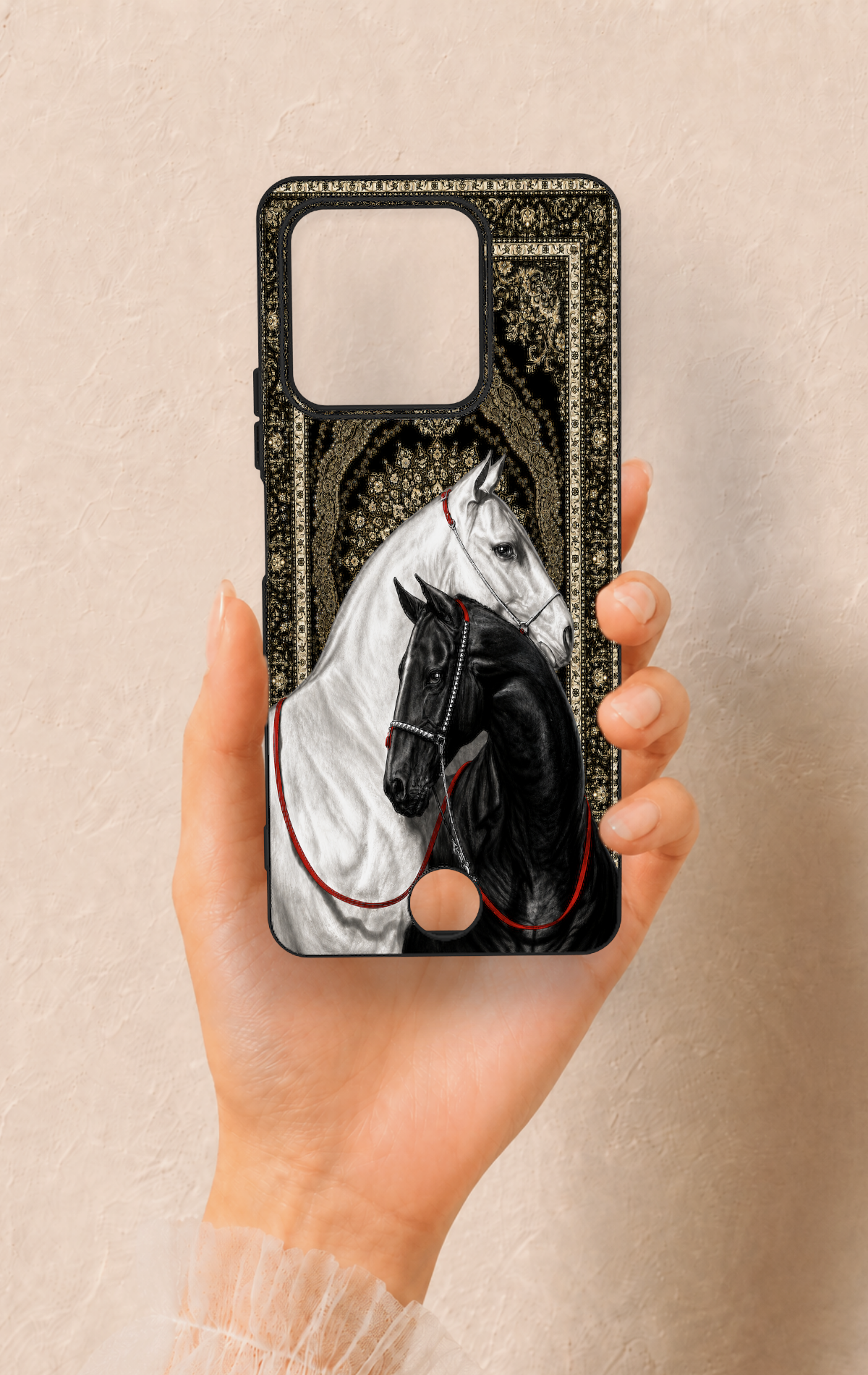 Reeder S71 Uyumlu Asil Sevgili Atlar Desenli Silikon Kılıf