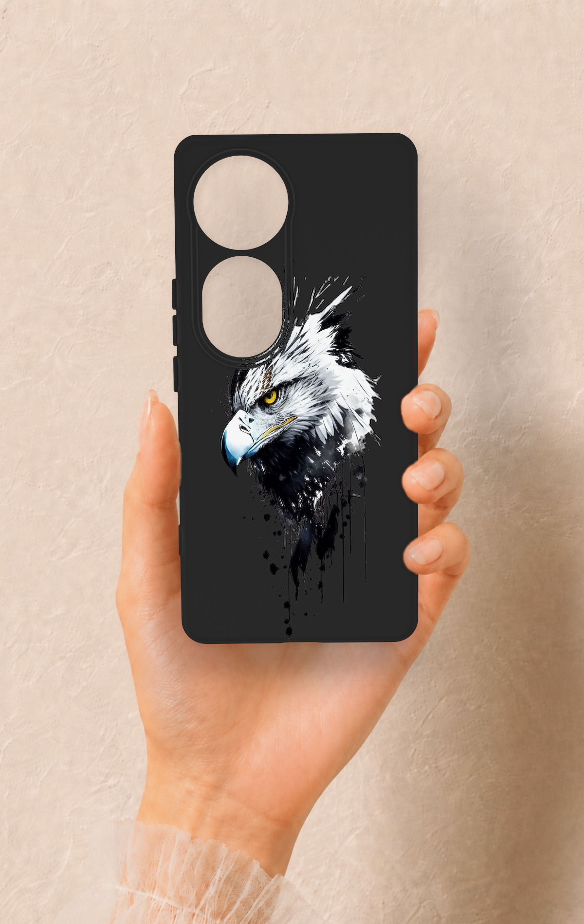Vivo V40 Uyumlu Bald Eagle Desenli Silikon Kılıf