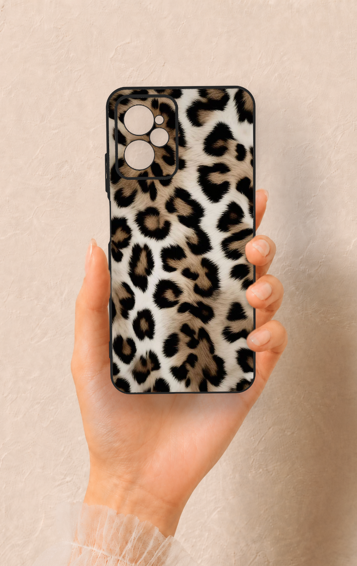 Casper Via X30 Uyumlu Leopar Derisi Desenli Silikon Kılıf