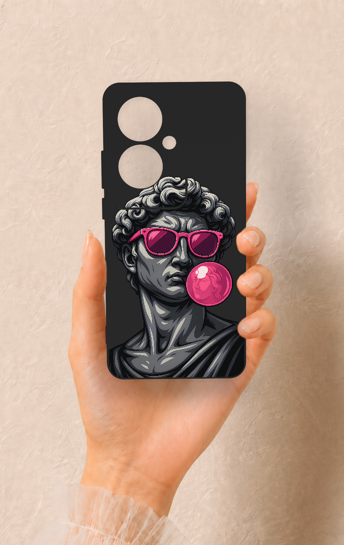 Oppo Reno 11F Uyumlu Pop David Desenli Silikon Kılıf