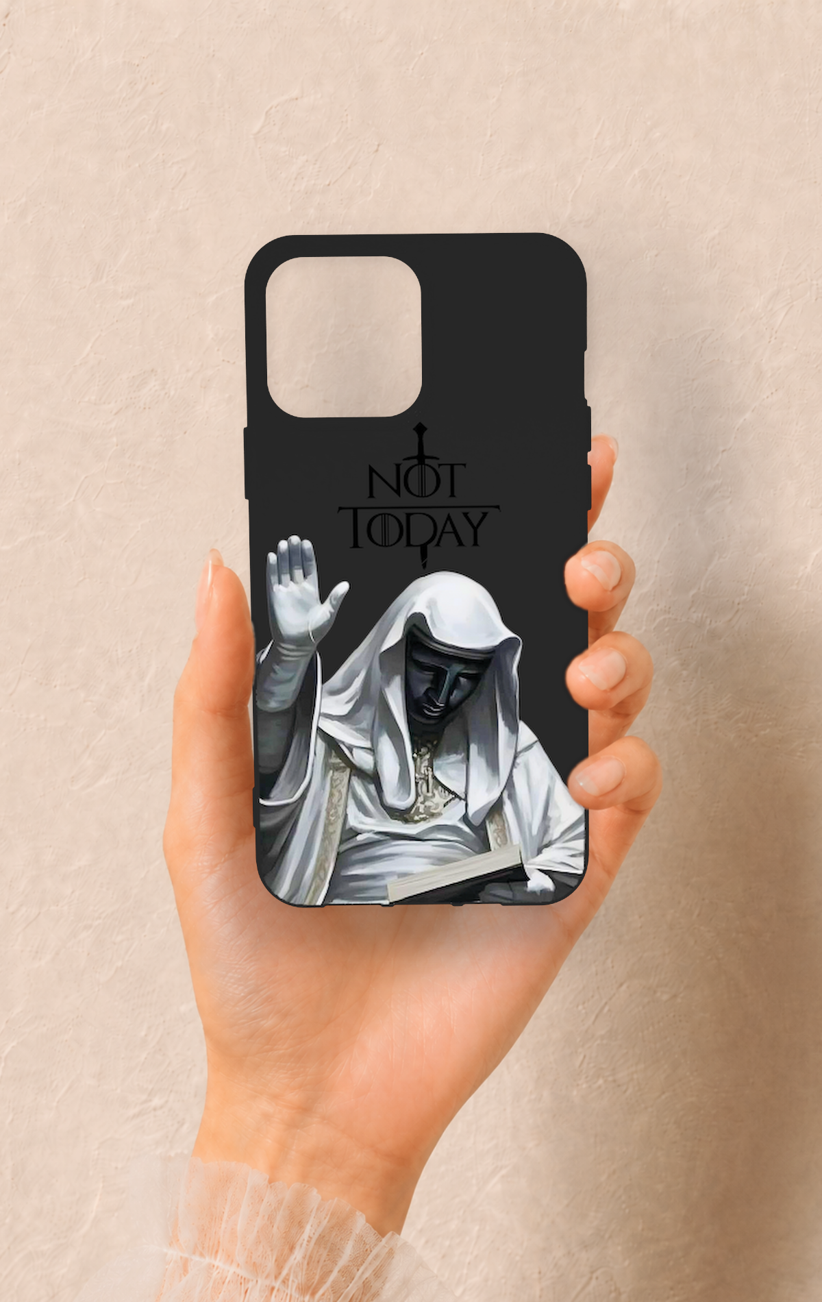 iPhone 13 Pro Max Uyumlu Not Today Desenli Silikon Kılıf