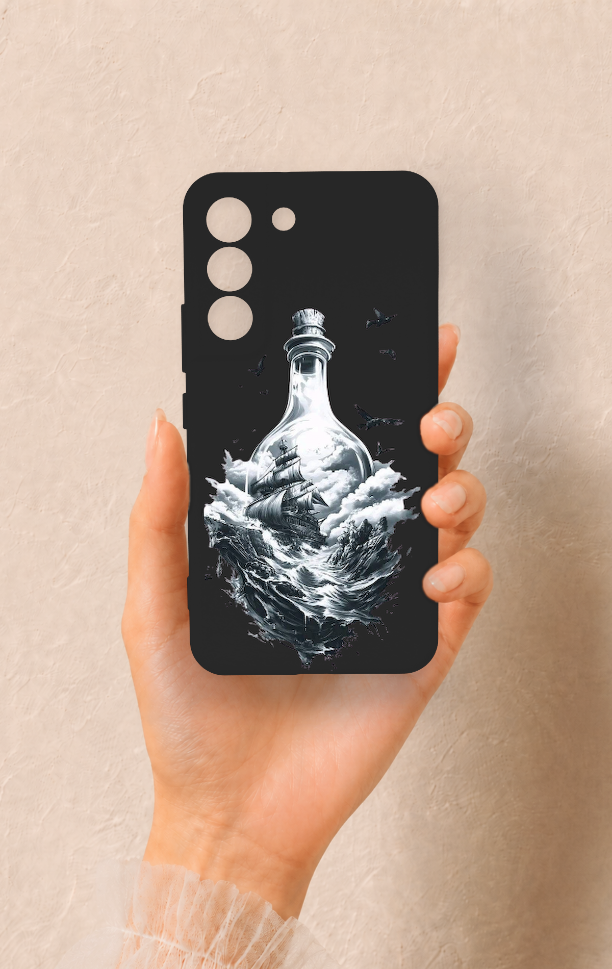 Samsung S22 Uyumlu Secret Sea Desenli Silikon Kılıf