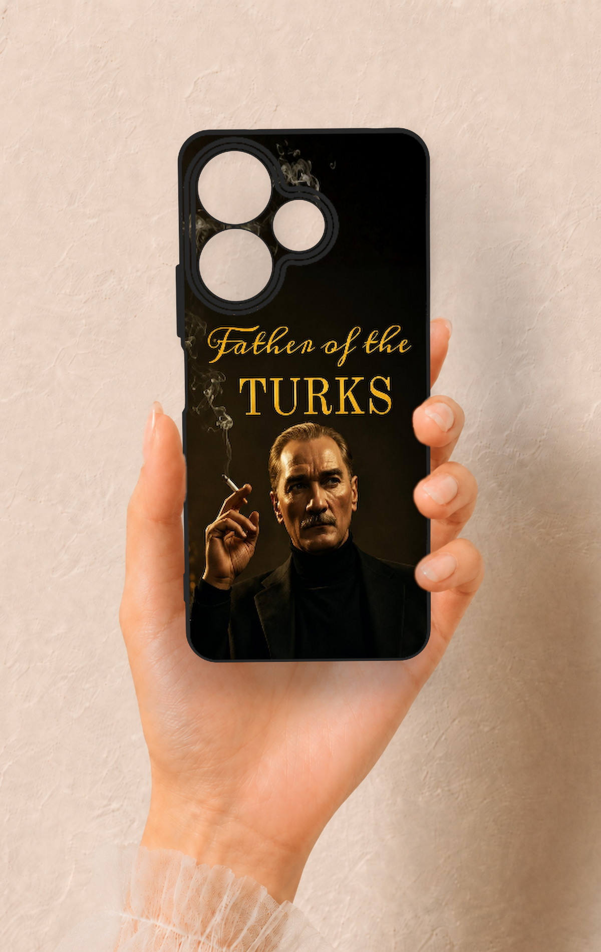 Redmi 13 4G Uyumlu Father Of The Turks Desenli Silikon Kılıf