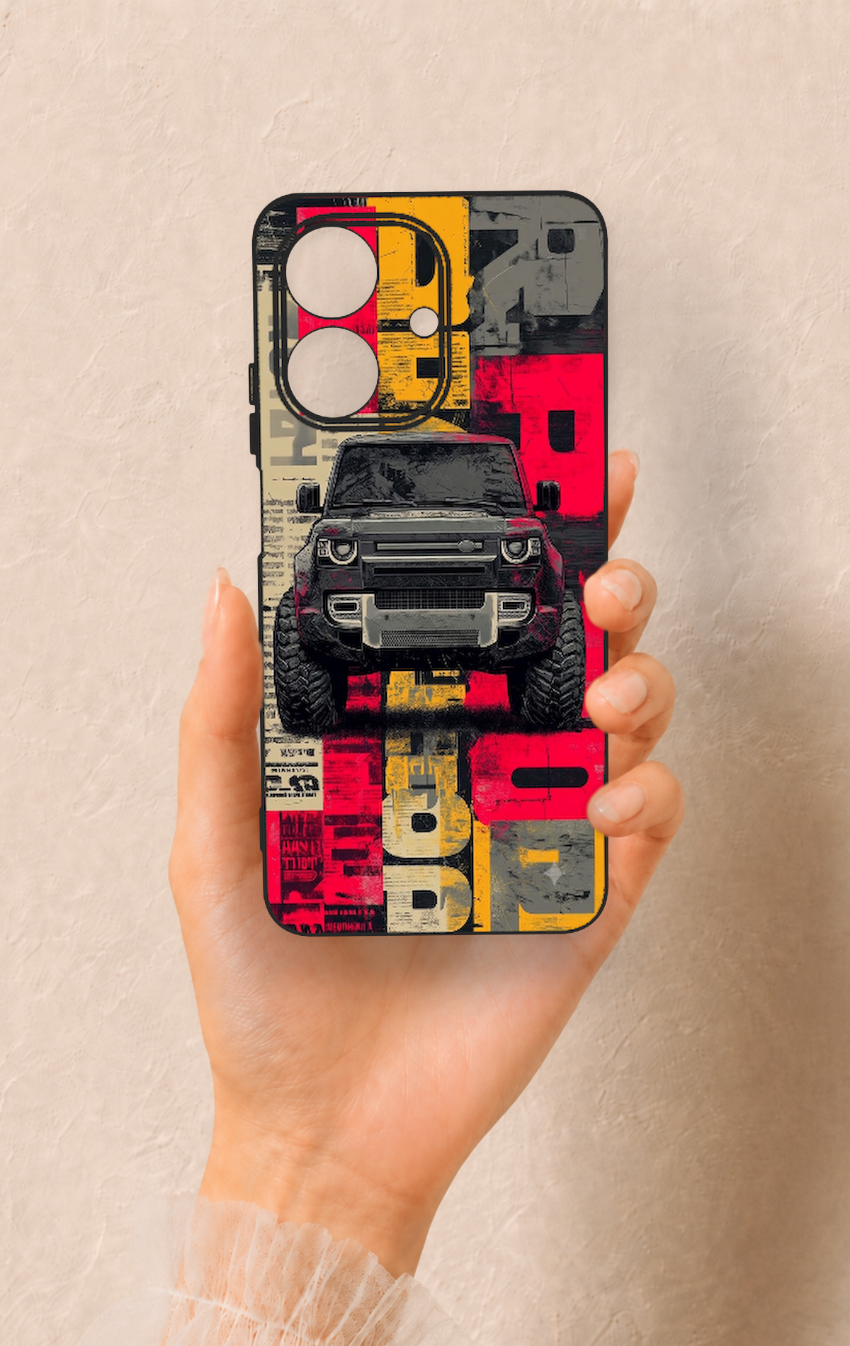 Realme Note 60 Uyumlu Defender Truck Desenli Silikon Kılıf