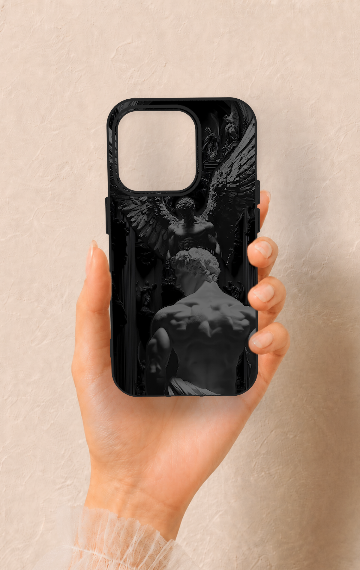 iPhone 15 Pro Uyumlu Icarus Desenli Silikon Kılıf
