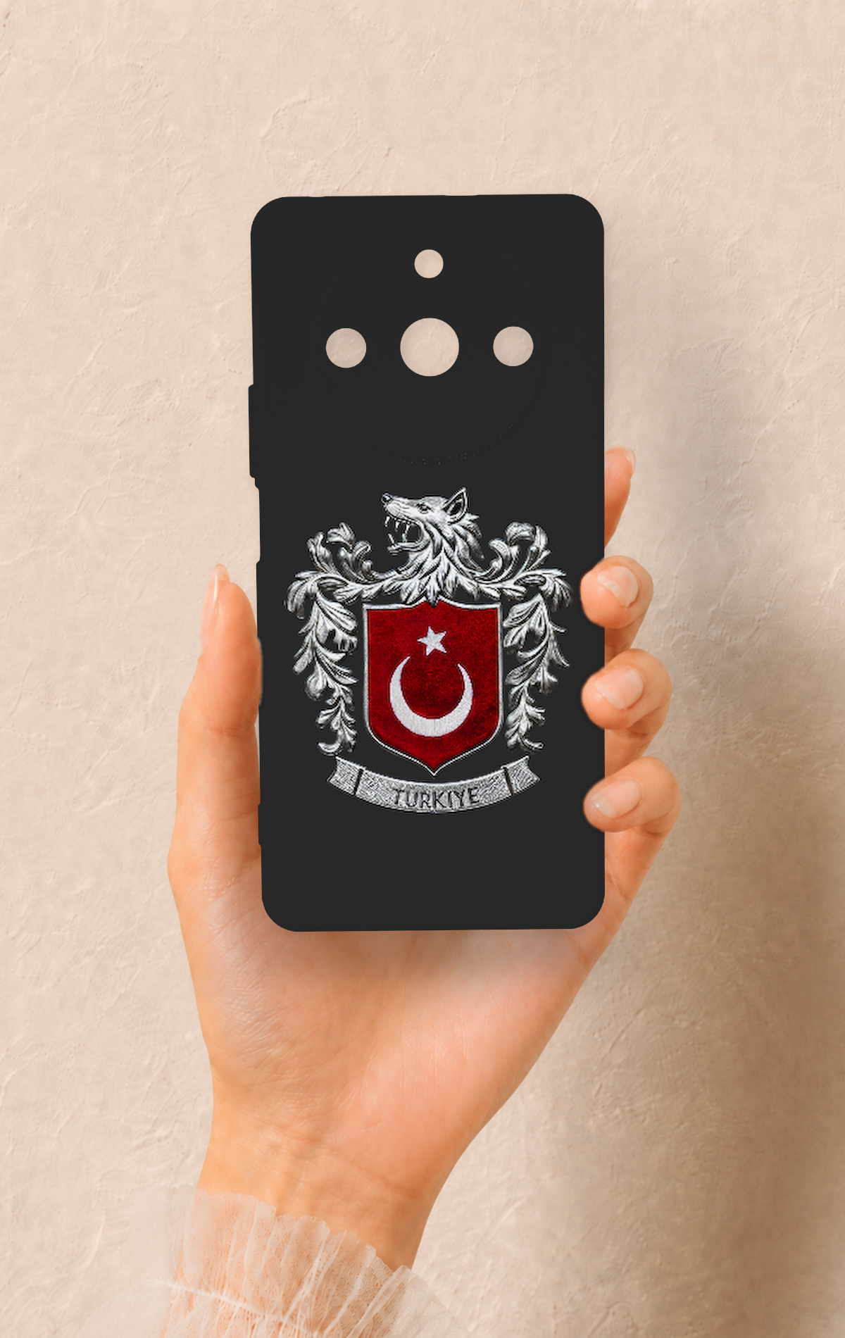 Realme 11 Pro Uyumlu Türk Arma Desenli Silikon Kılıf
