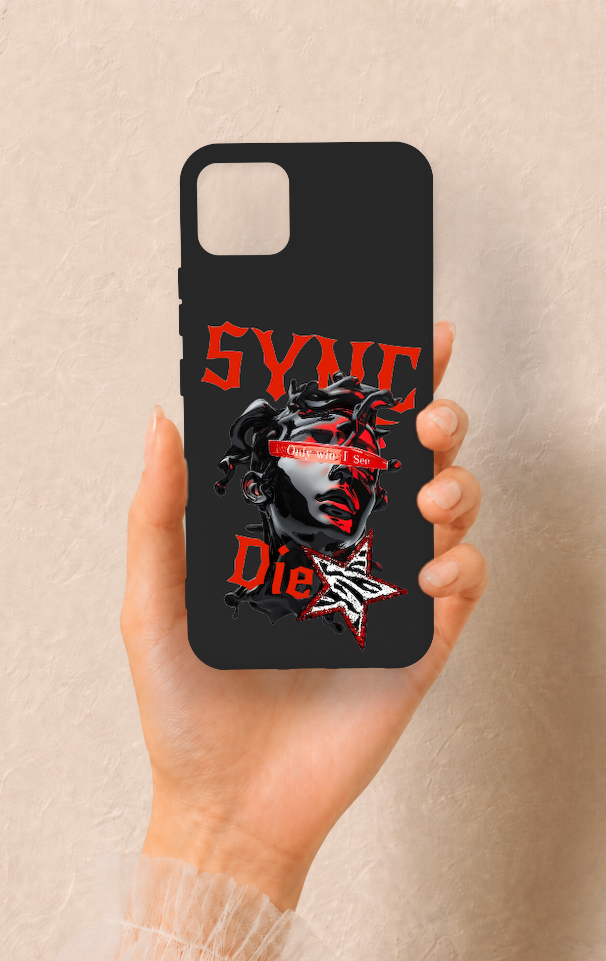 Realme C11 2021 Uyumlu Sync Die Desenli Silikon Kılıf