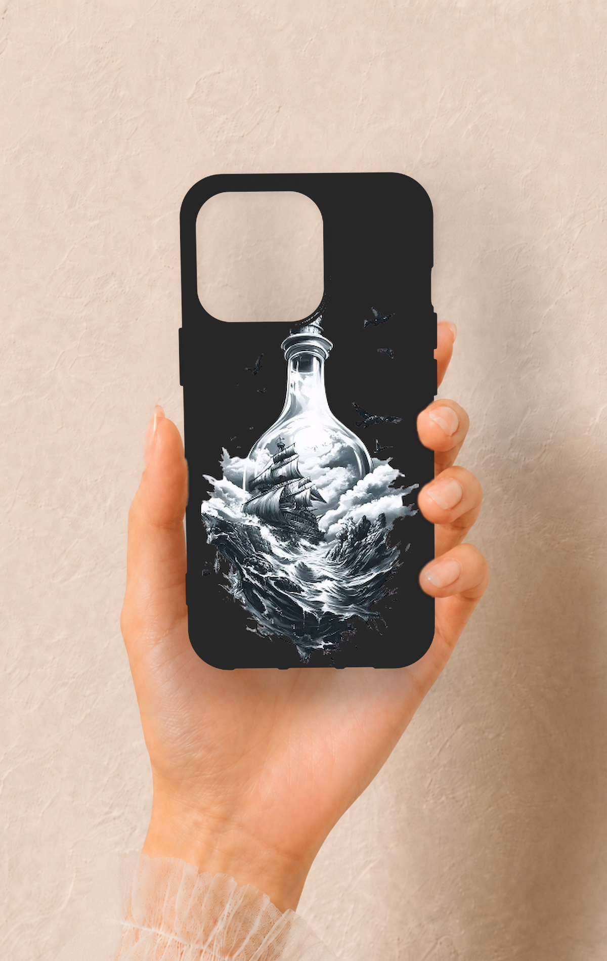 iPhone 13 Pro Uyumlu Secret Sea Desenli Silikon Kılıf